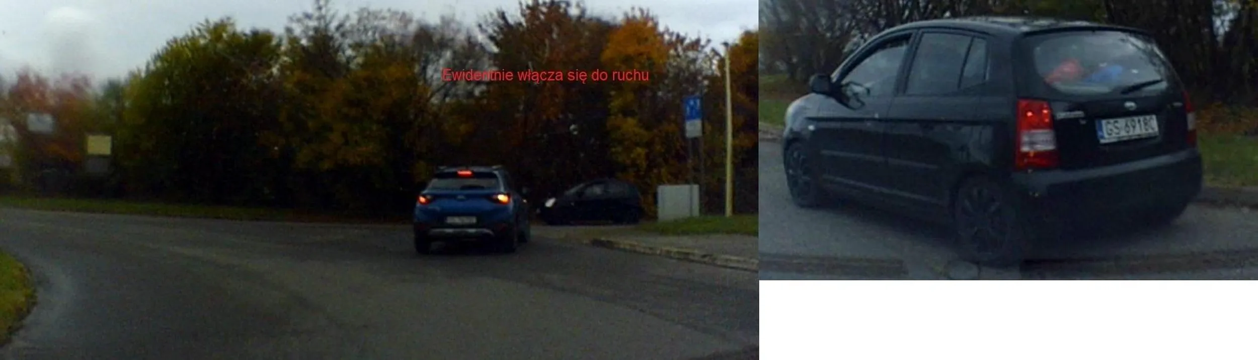 Bezczelna baba wymusza pierwszeństwo włączając się do ruchu i na dodatek pokazuje środkowy palec. Kto cie chował typiaro! Miejsce zdarzenia przy nowym cmentarzu w Słupsku.