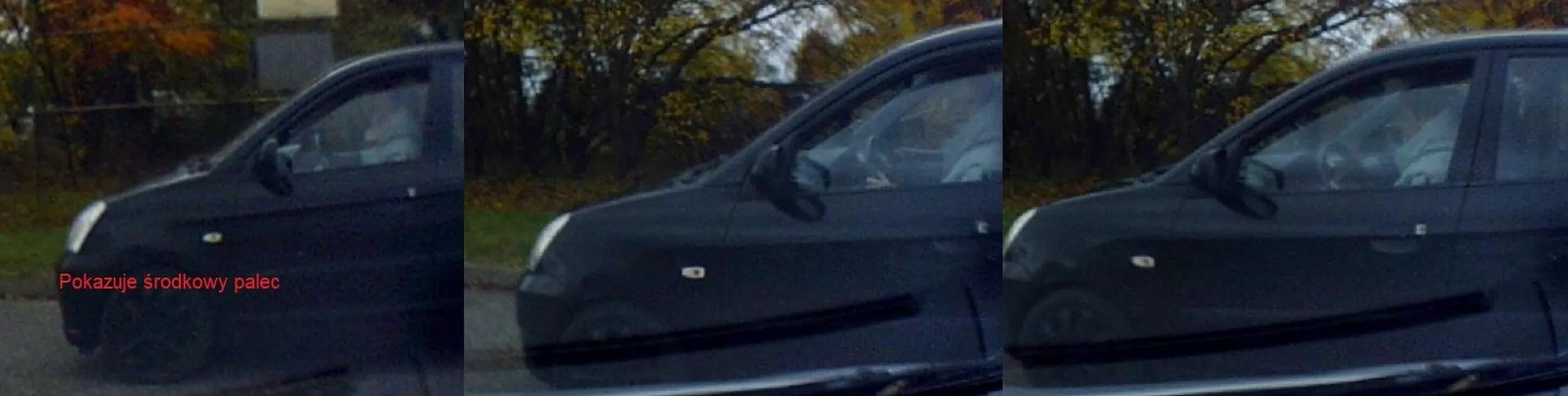 Bezczelna baba wymusza pierwszeństwo włączając się do ruchu i na dodatek pokazuje środkowy palec. Kto cie chował typiaro! Miejsce zdarzenia przy nowym cmentarzu w Słupsku.