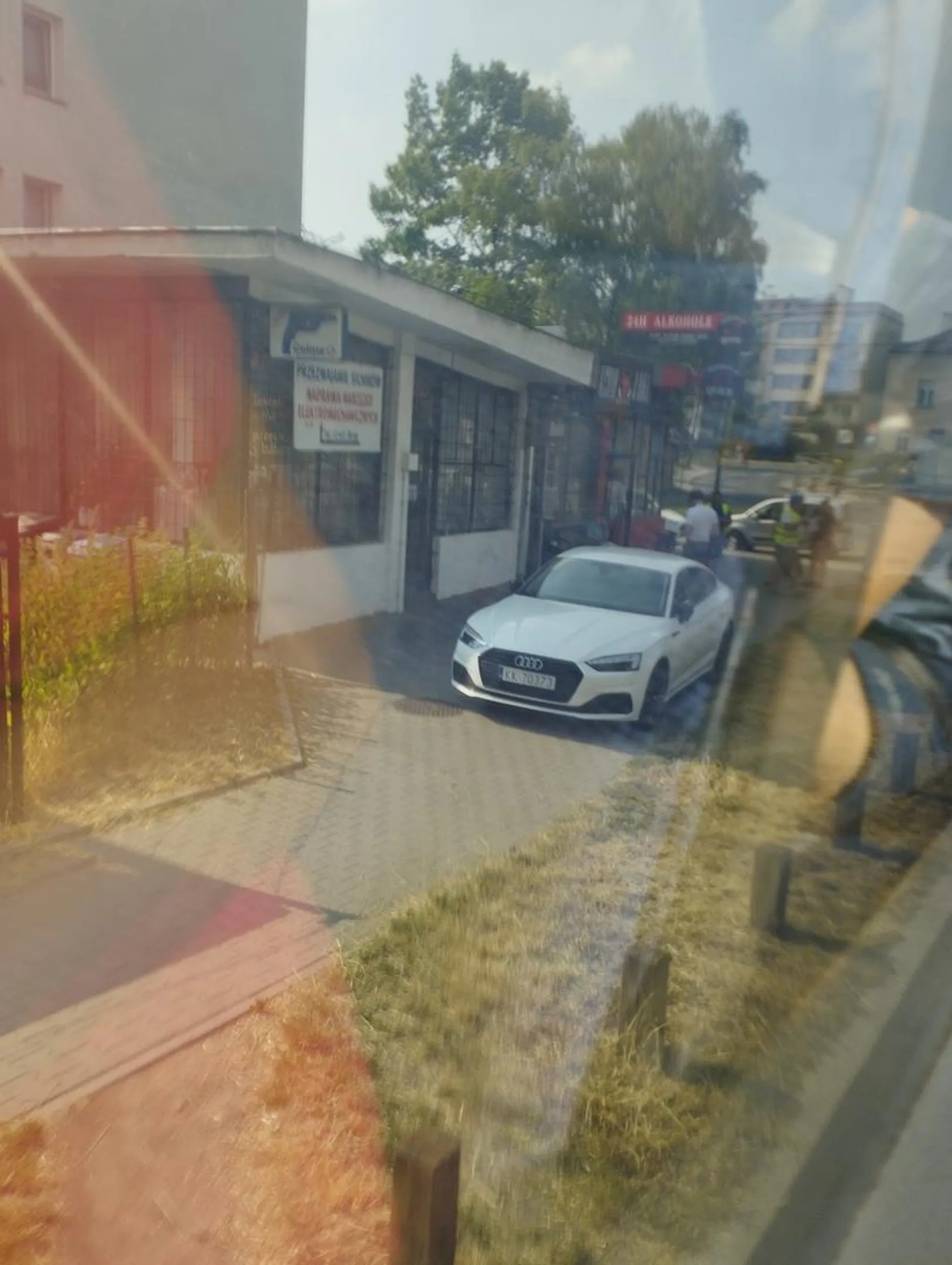 Czemu, jak nie wiem... (Z tyłu już Policja?)