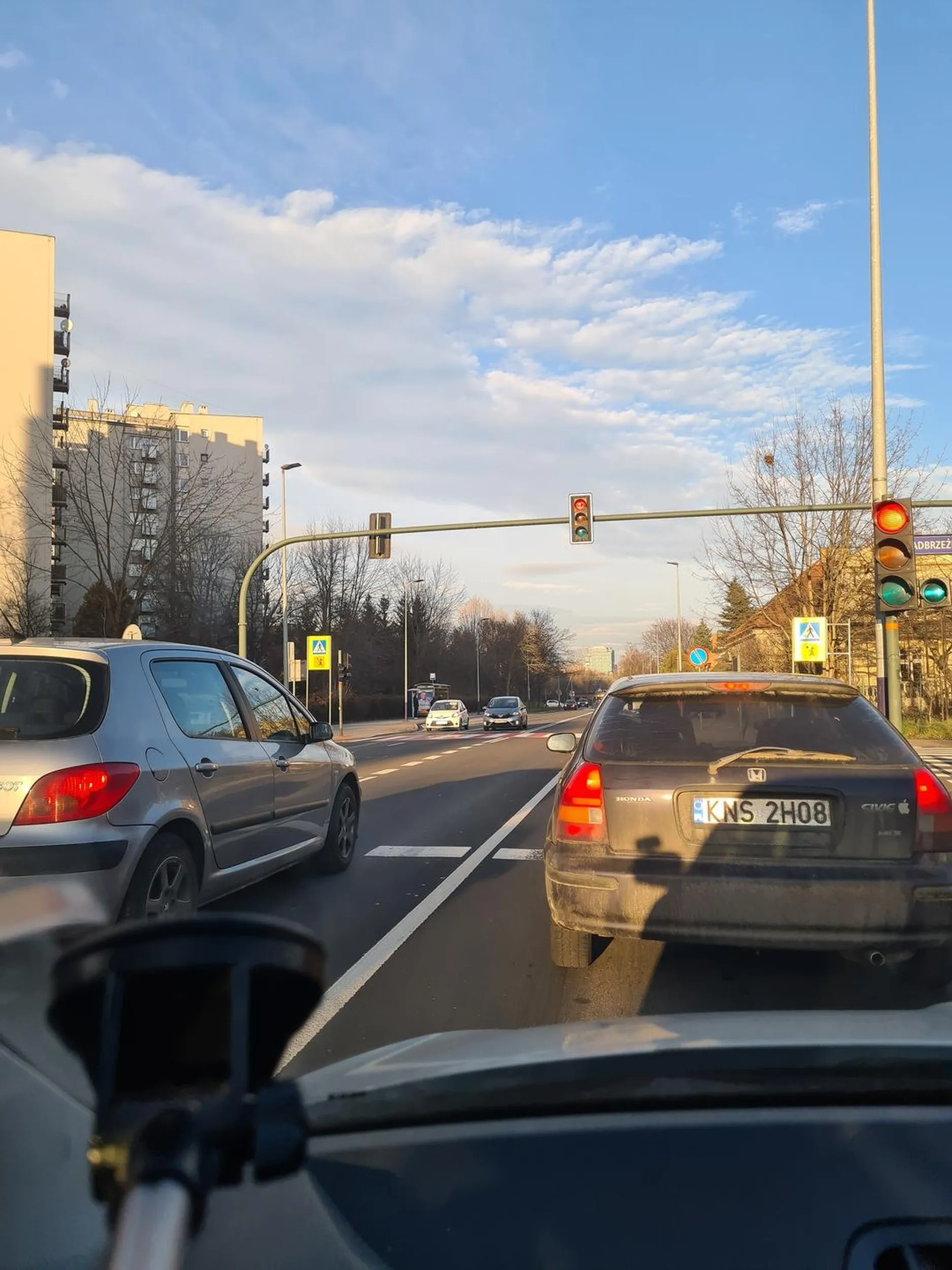 Kierowca wymusza pierwszeństwo