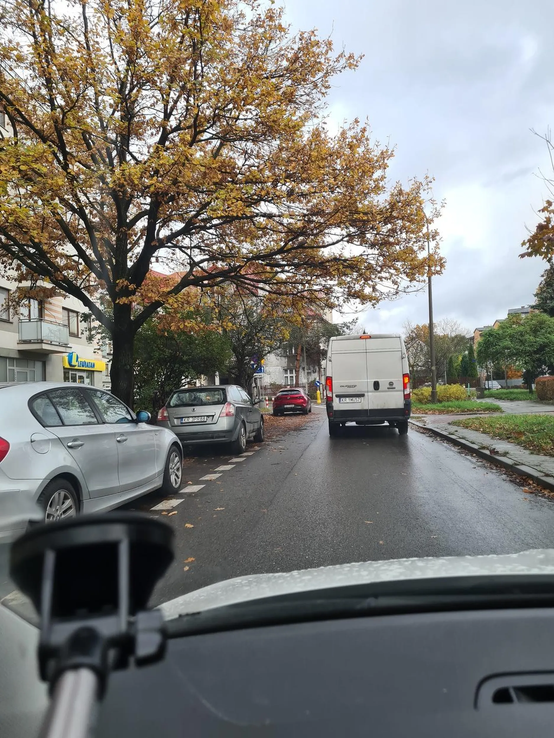 Kierowca wymusza pierwszeństwo. Bydle w busie