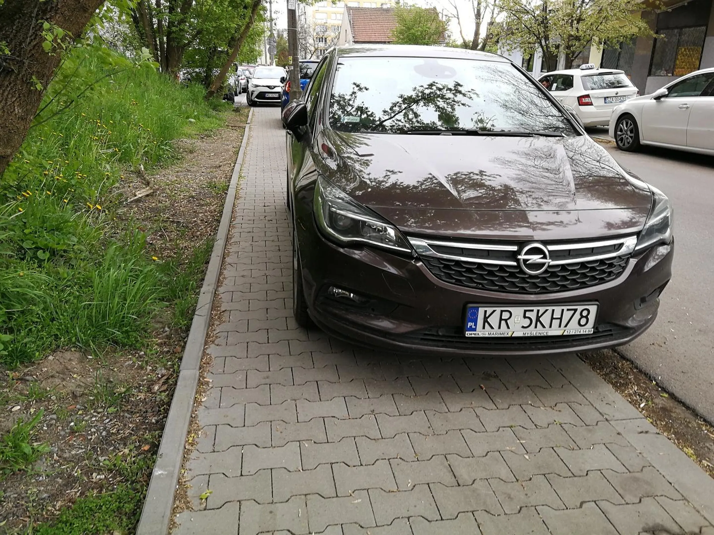 1.5m na chodniku... ale tamten w tle jeszcze lepszy