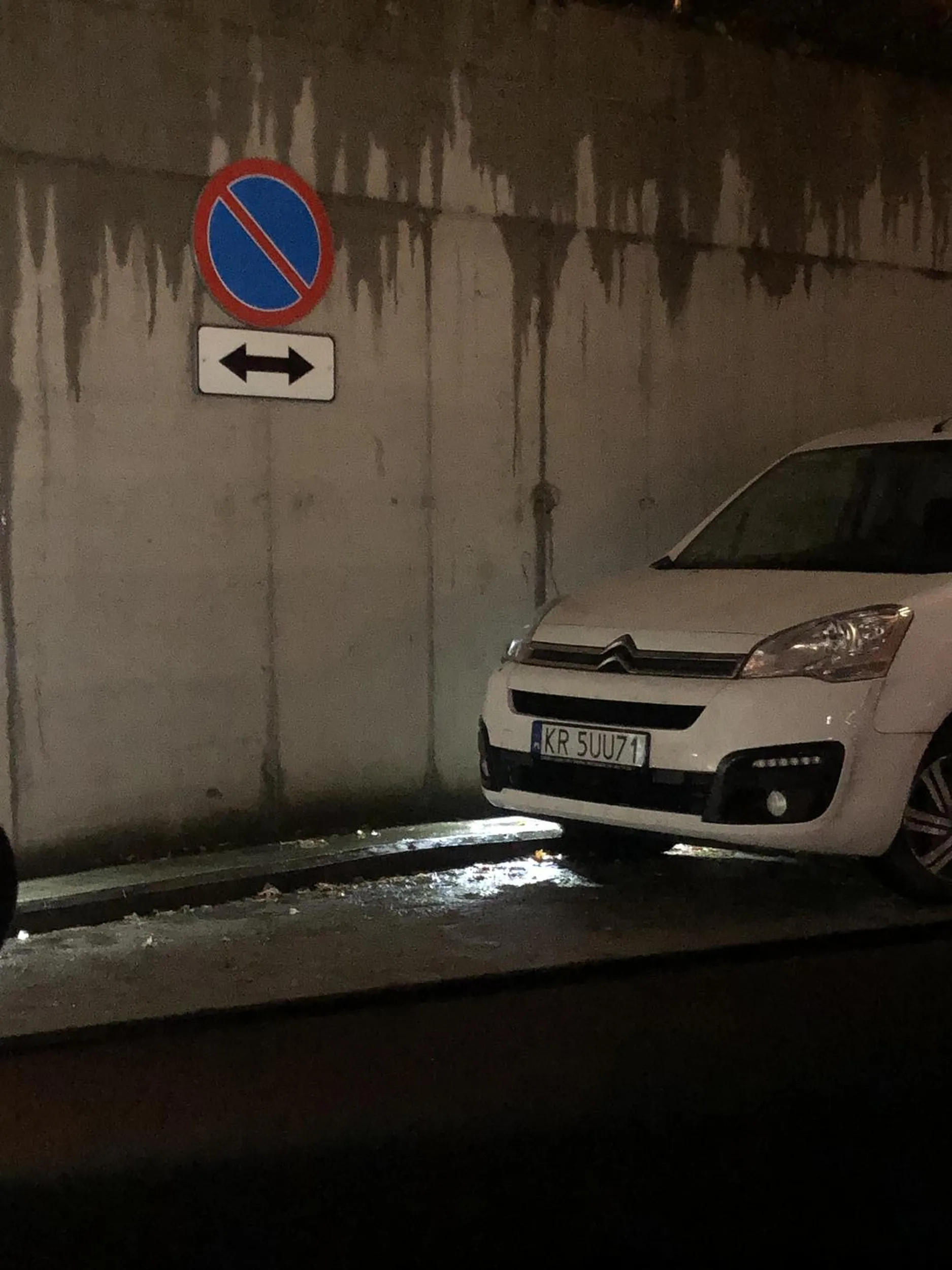 Parkuje na rampie garażowej i wjazdach do dwóch garaży. Znaków czytac nie umi, wynająć albo kupić miejsca mu szkoda, ale stwarzać problem i niebezpieczeństwo już potrafi