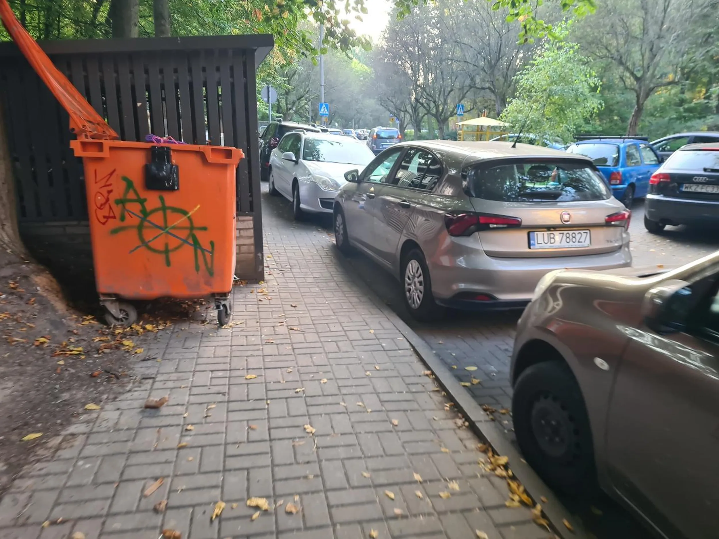 Burak zastawił śmietnik