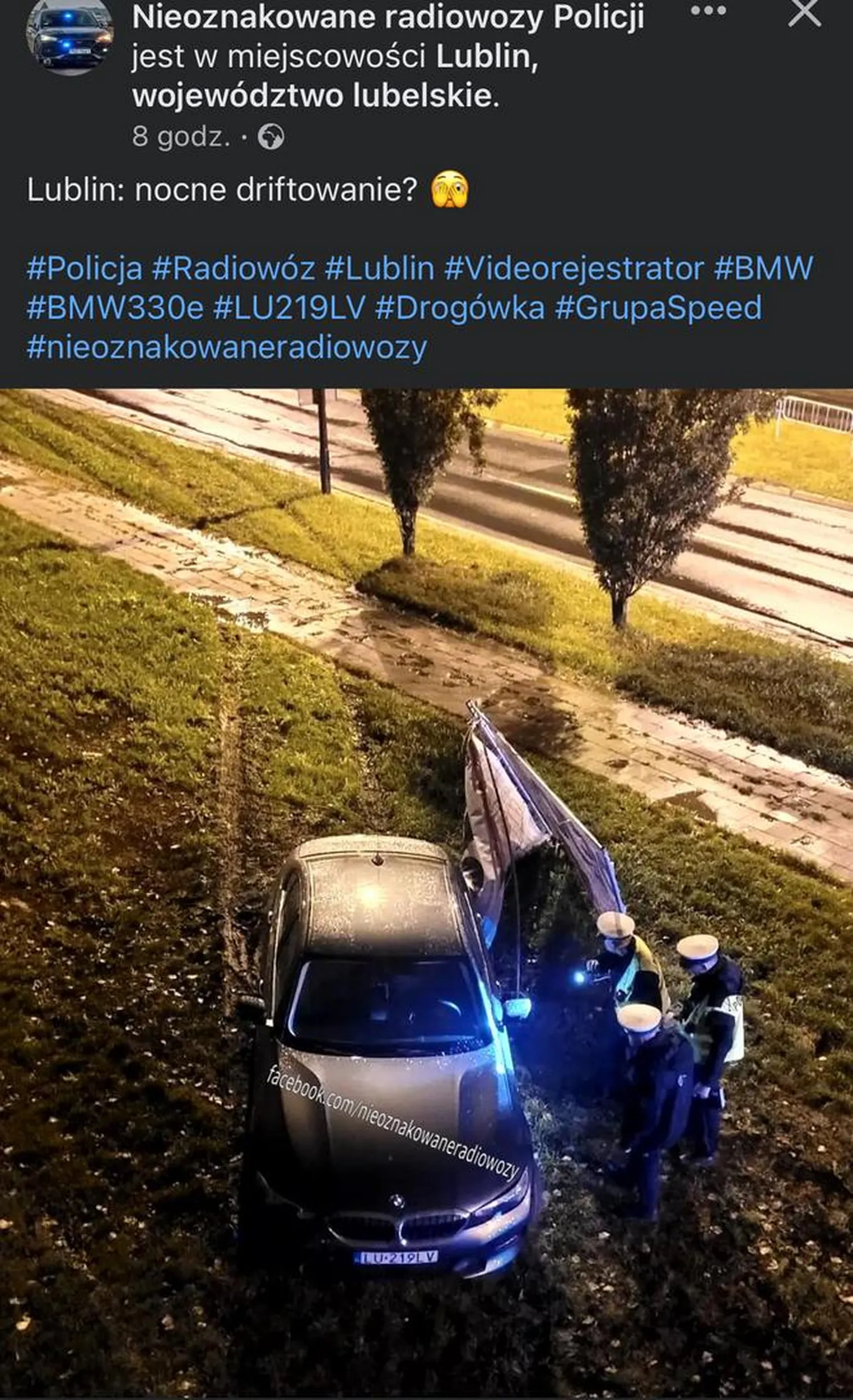 Policja Stwarzają niebezpieczeństwo drogowe!