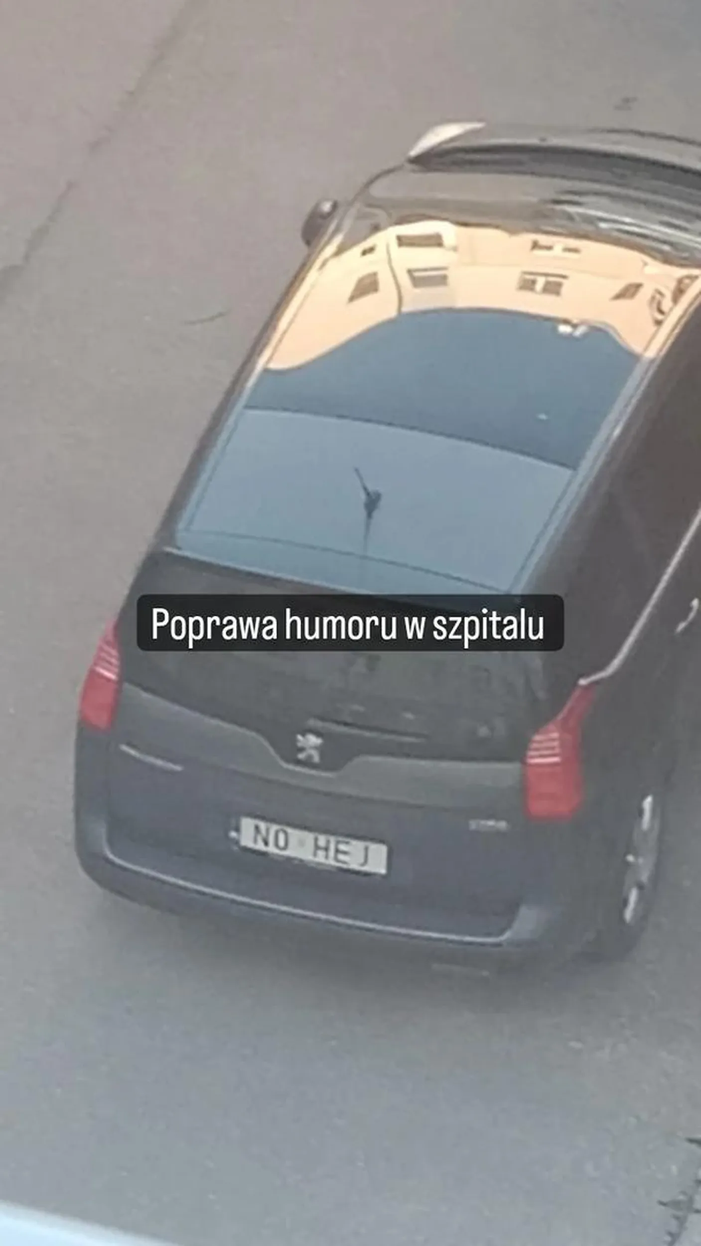Dziękuję za poprawę humoru w szpitalu przed operacją