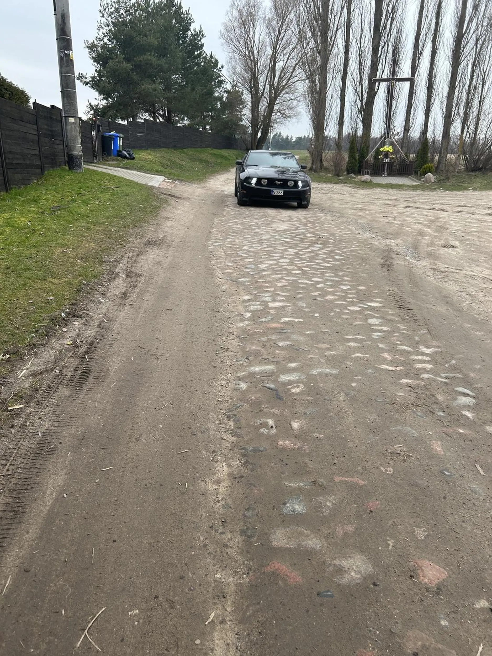 Kierowca jest chyba głuchy , hałas tłumika na luzie jest nie do wytrzymania a co dopiero jak ruszy , mustang po tjuningu i kupa hałasu. Komu i czym chce zaimponować nie wiem.