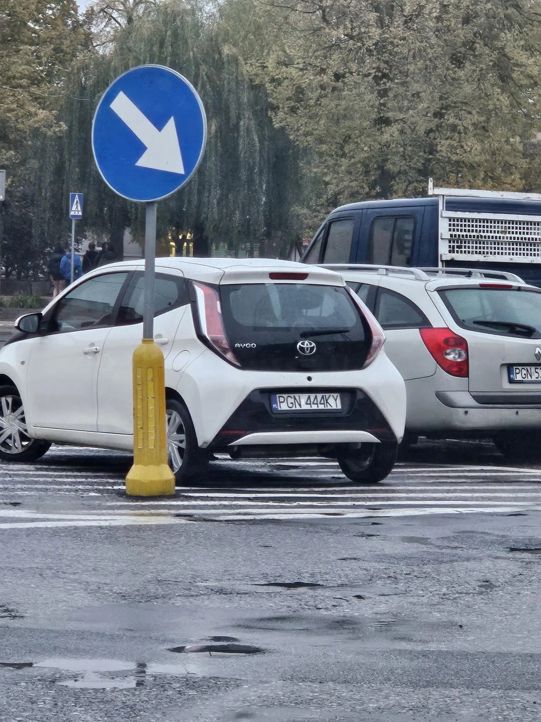 Karny za parkowanie. Za coś takiego od razu prawko powinni zabierać, kierowca chyba ślepy jak **UJ skoro tak zaparkował