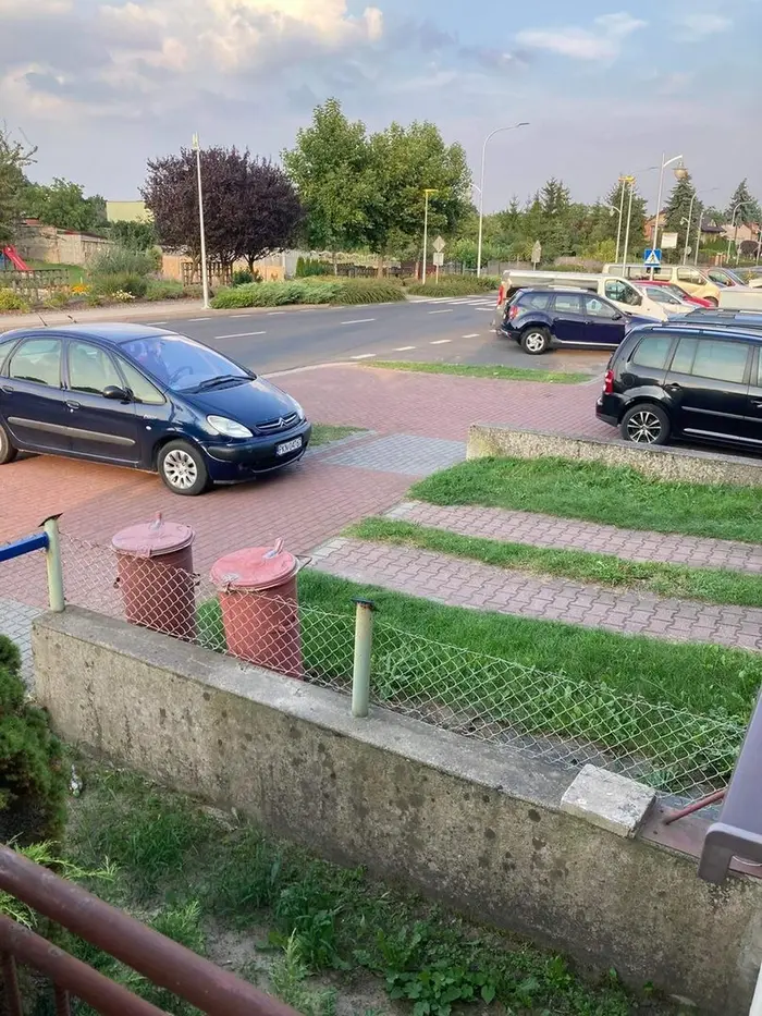 Parking z wolnymi miejscami dosłownie obok, buractwo.