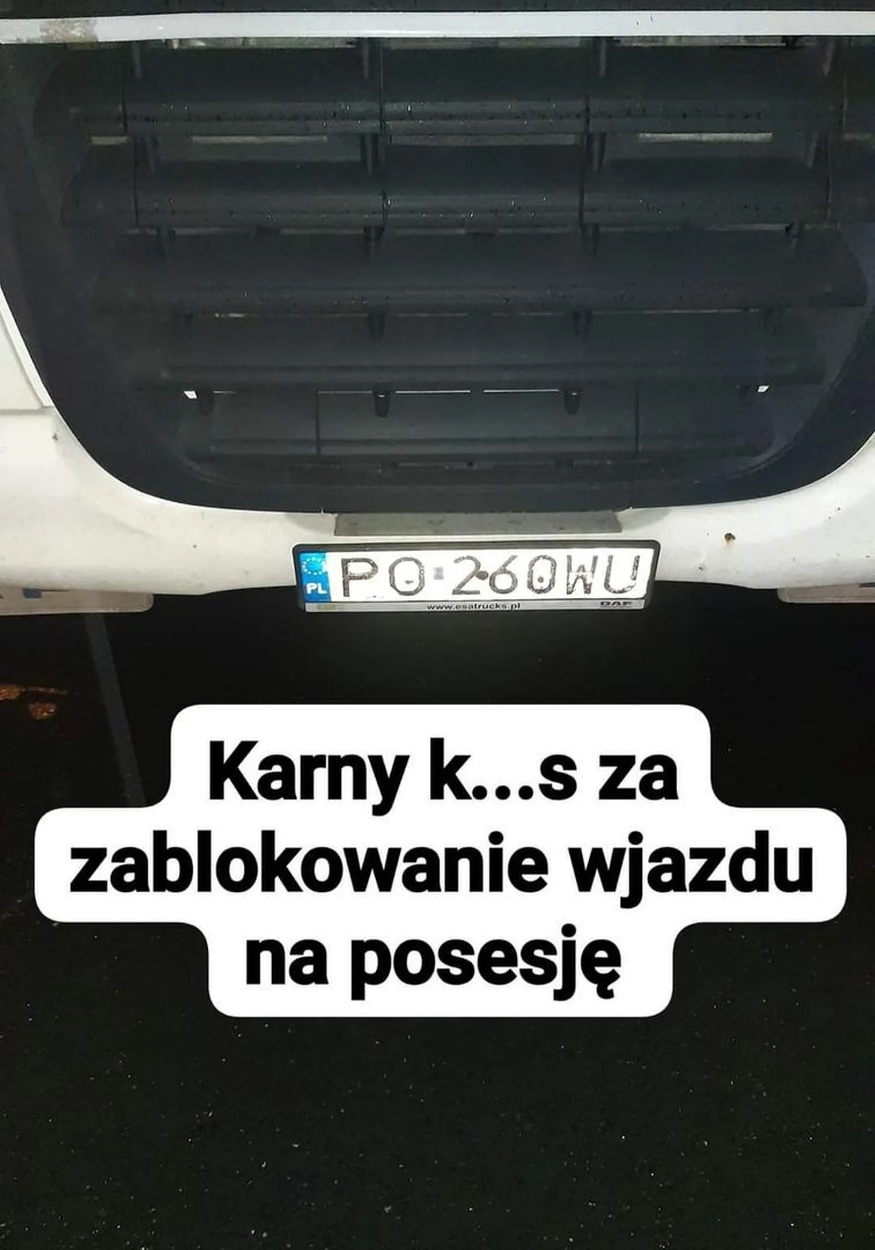 Karny kutas za brak kultury parkowania. Duży nie znaczy może więcej!
