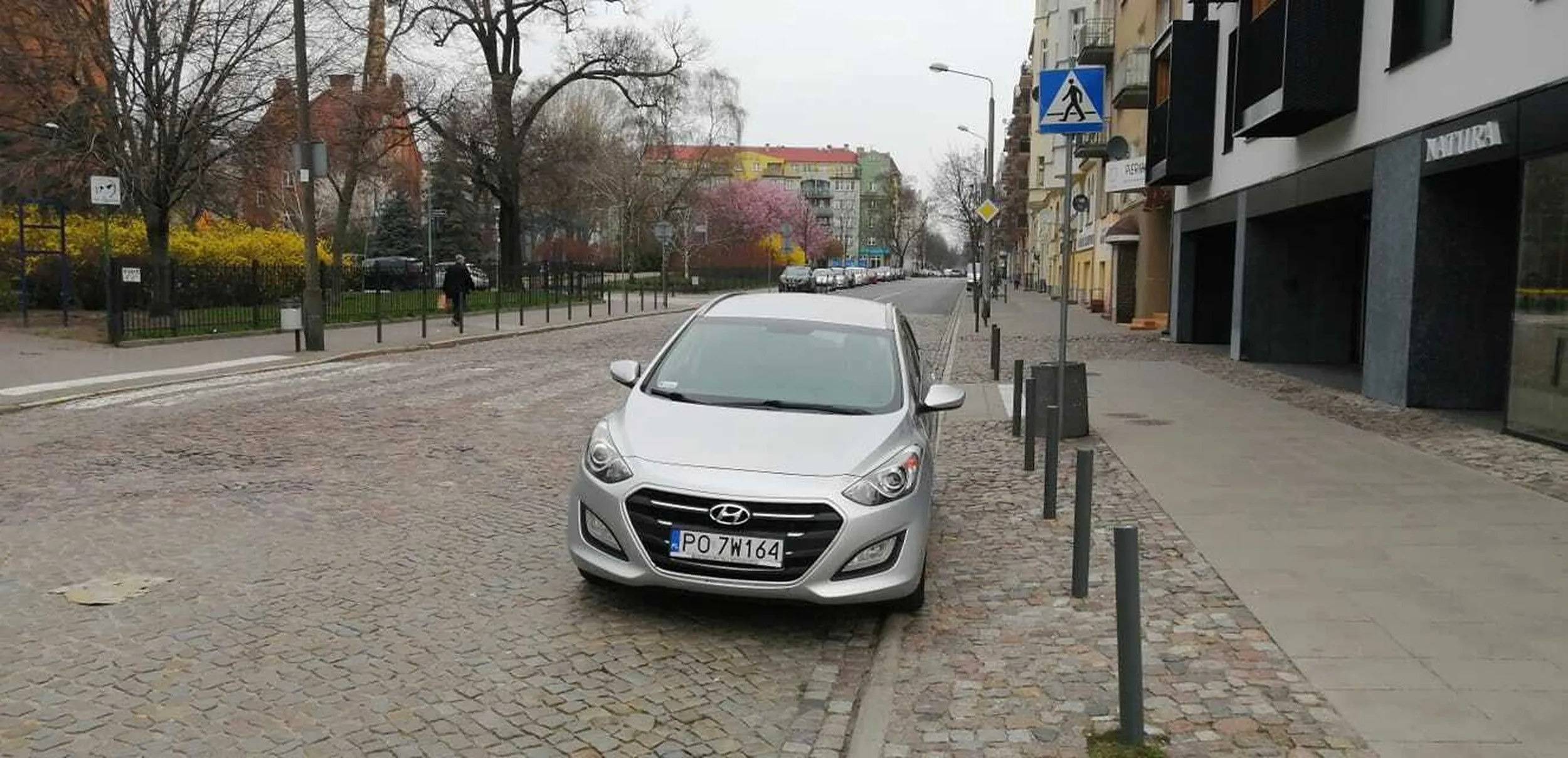 Tak, parkuj sobie na pasach. Ważne że jest blisko...