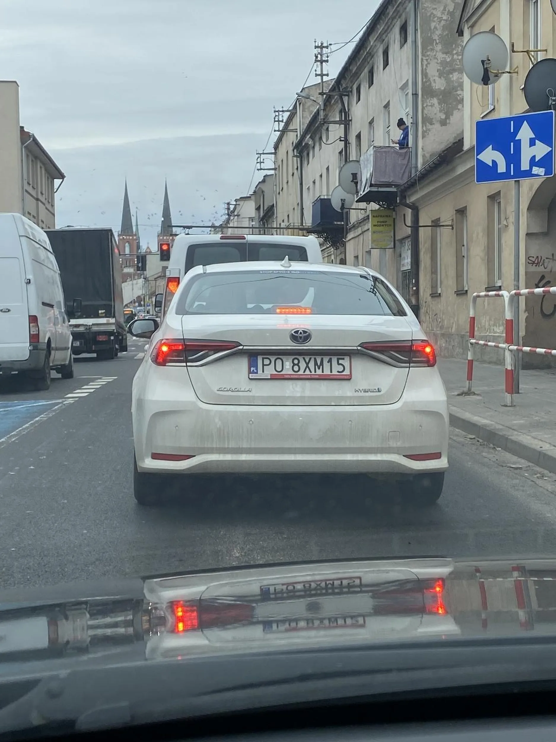 Pani nie stosuje się do jazdy na suwak na zwężeniu