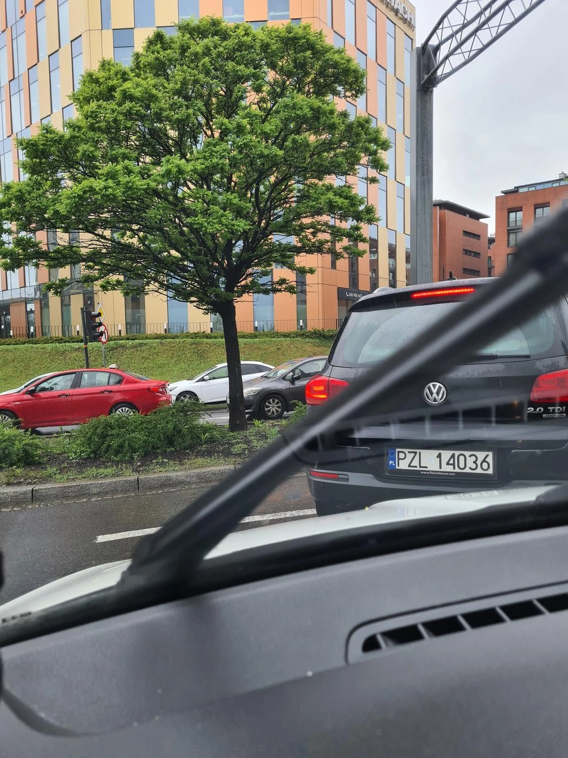 Kierowca blokuje ruch