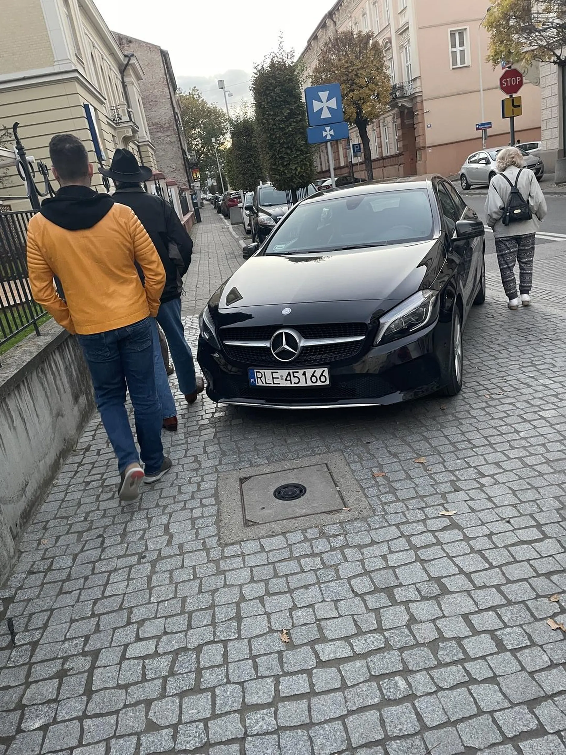 Najważniejsze żeby zaparkować. Piesi mogą przecież przejść drogą