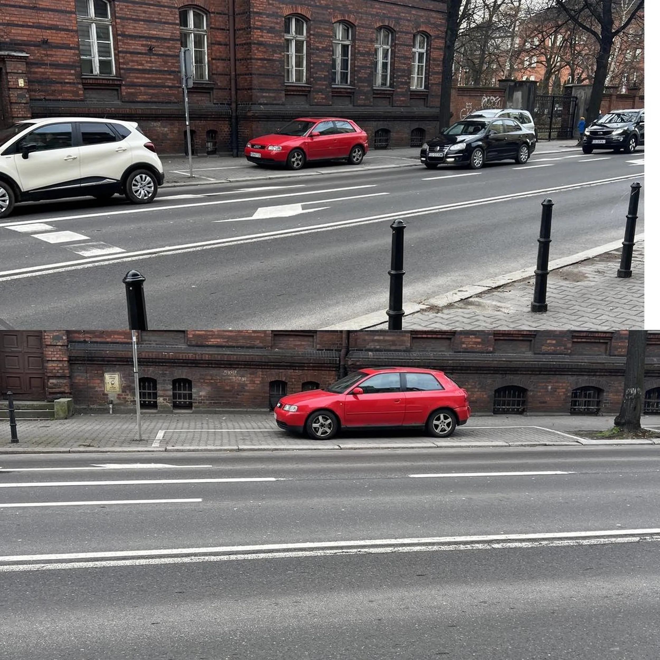 Wiesniak przyjechał do miasta i zajął 2/3 miejsca, tak, żeby ludziom odwiedzającym bliskich w szpitalu obok było jeszcze ciężej zaparkować.