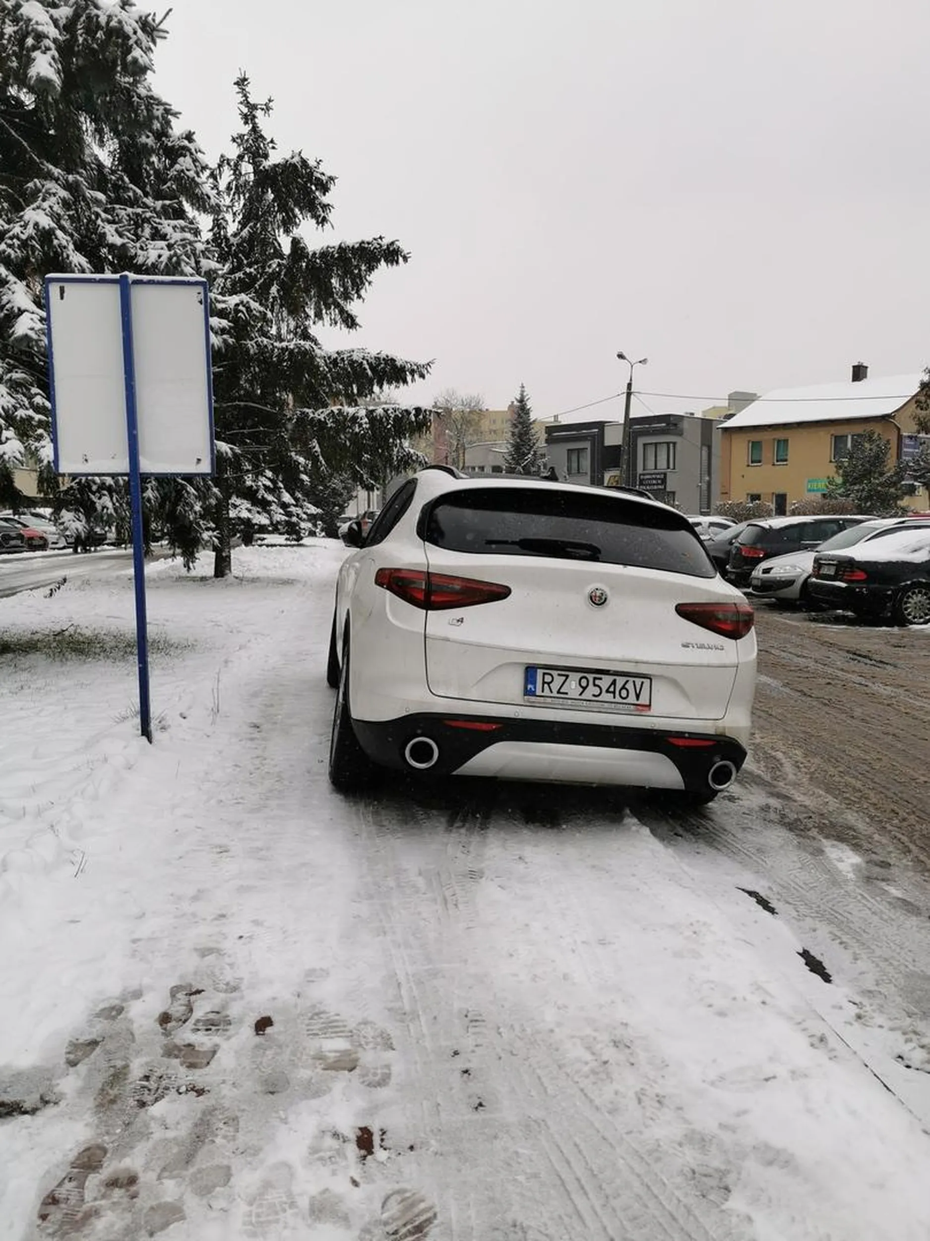 Ważne że ja stoję, pieszy nie musi mieć miejsca...