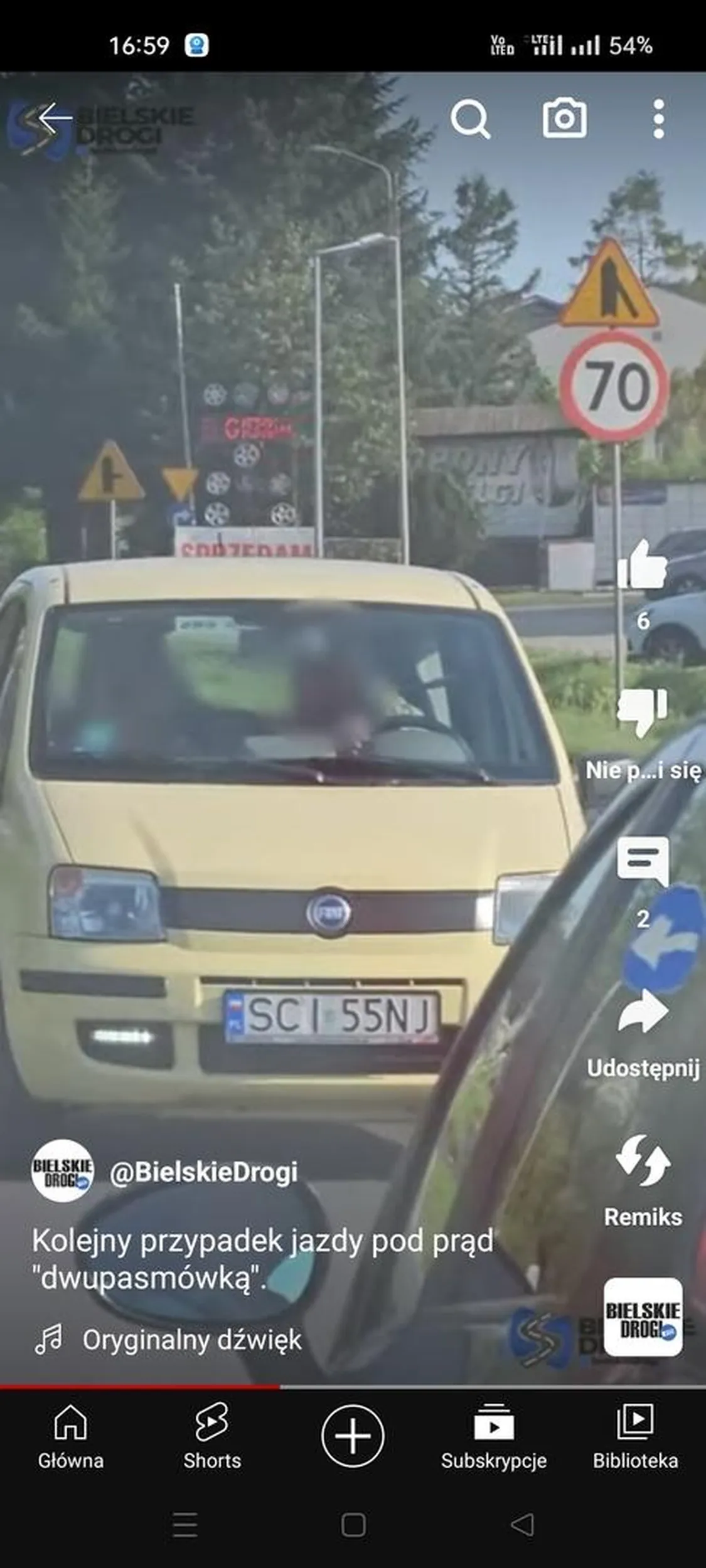 Jazda pod prąd... wiek już nieodpowiedni do jazdy