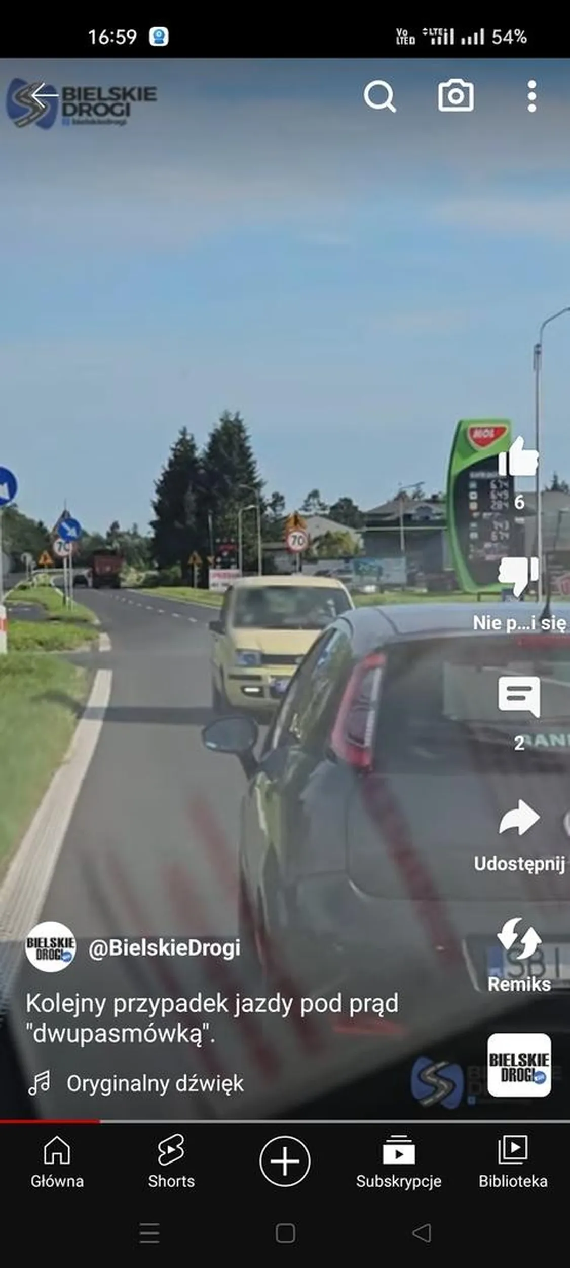 Jazda pod prąd... wiek już nieodpowiedni do jazdy