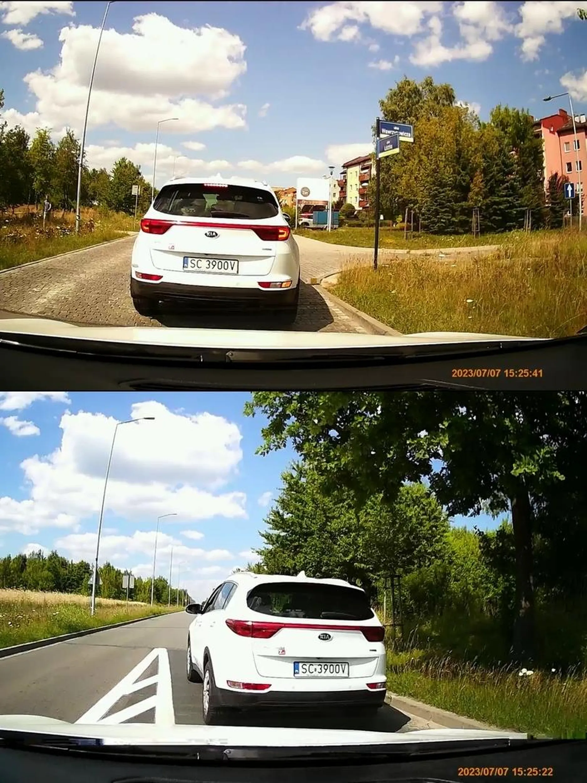 Uważajcie na tego "kolegę"nie umie włączyć się do ruchu tak że musiałem awaryjnie hamować później złośliwie hamuje i wlecze się 20km/h ,cofa- nienormalne zachowanie . Czas na lepsze okulary i badania i trochę pokory..  i nie ma się co chwalić że jest się z policji,bo takie zachowanie hańbi tą formacje a takie jednostki powinny być z niej eliminowane ..