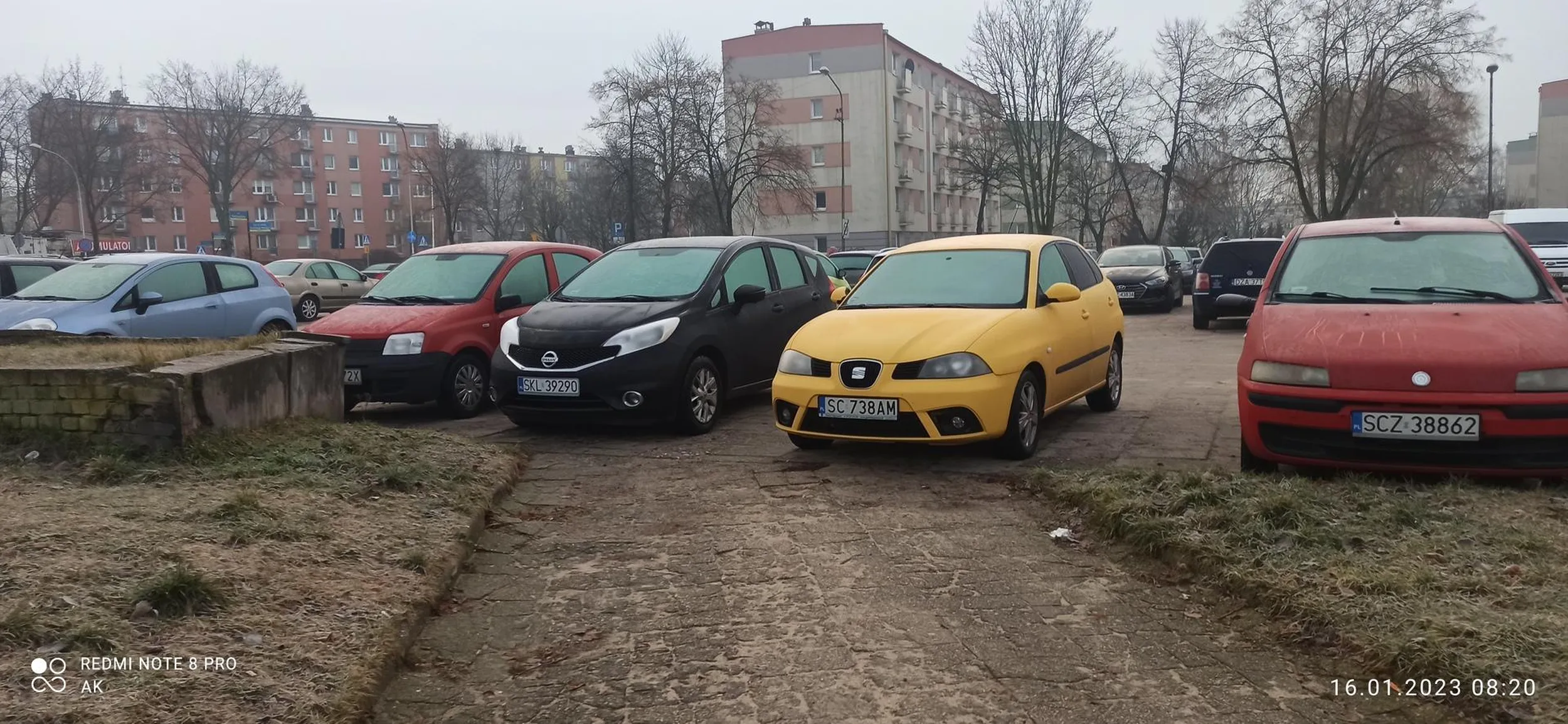 Po co komu chodnik? Ja tu stoję.