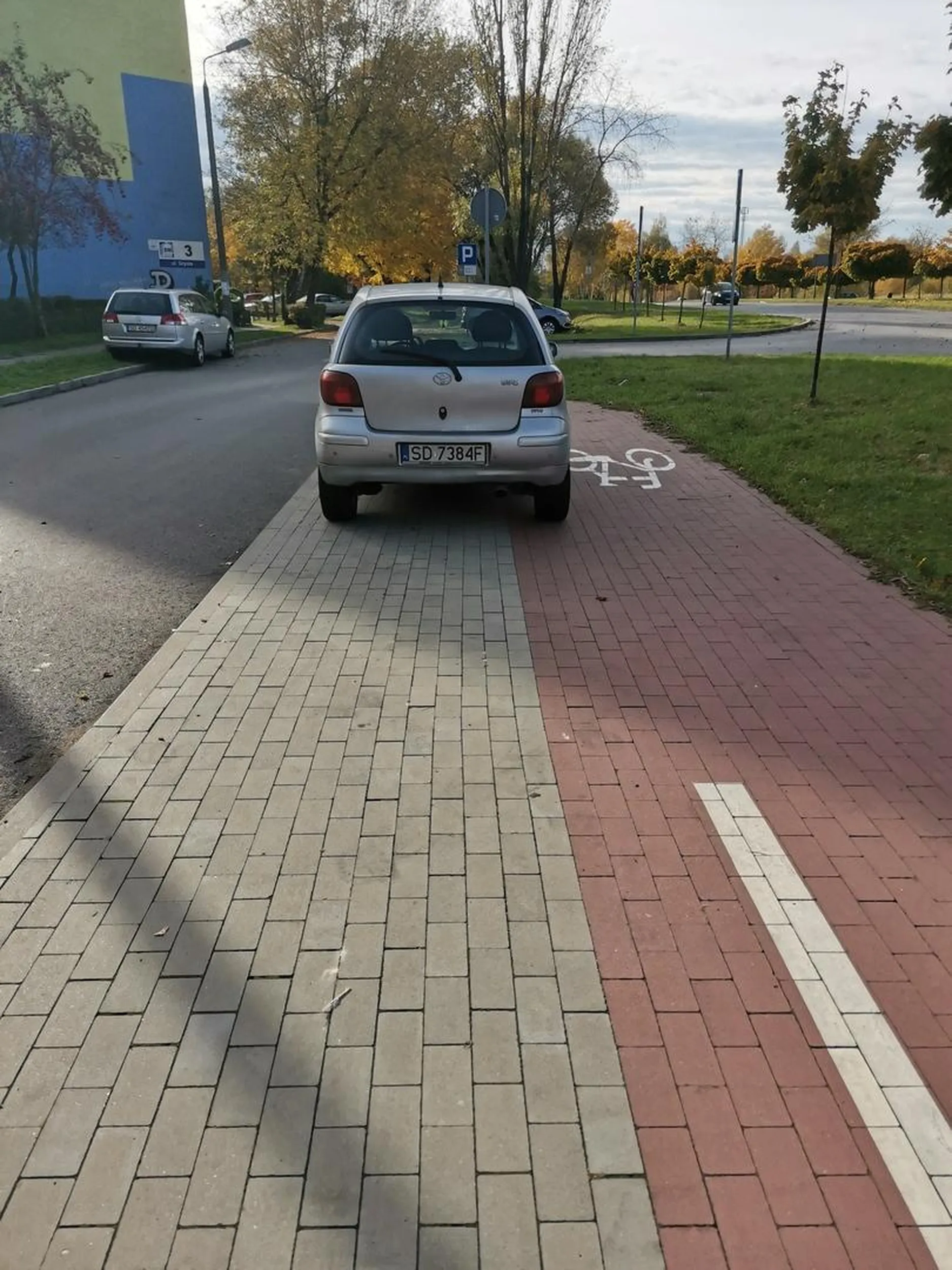 Chodnik cały mój, a i kawałek drogi rowerowej i tak nikt nie jeździ ;) 26.10.2020