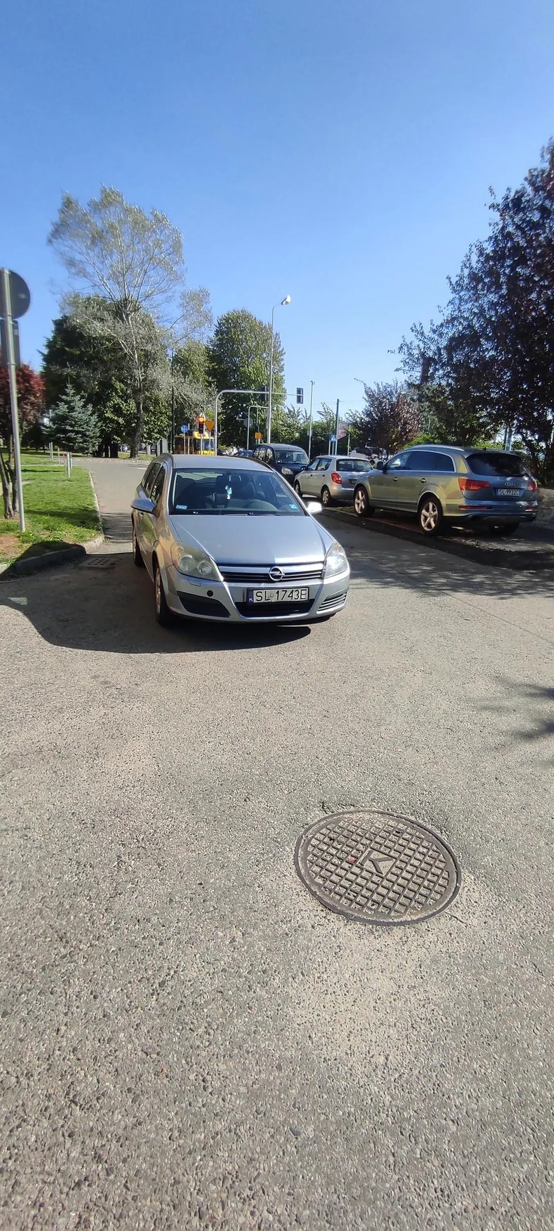 Miszcz szpady giętkiej... Zakaz zatrzymywania? No problem. Za znakiem już można, a że na środku? Phi...