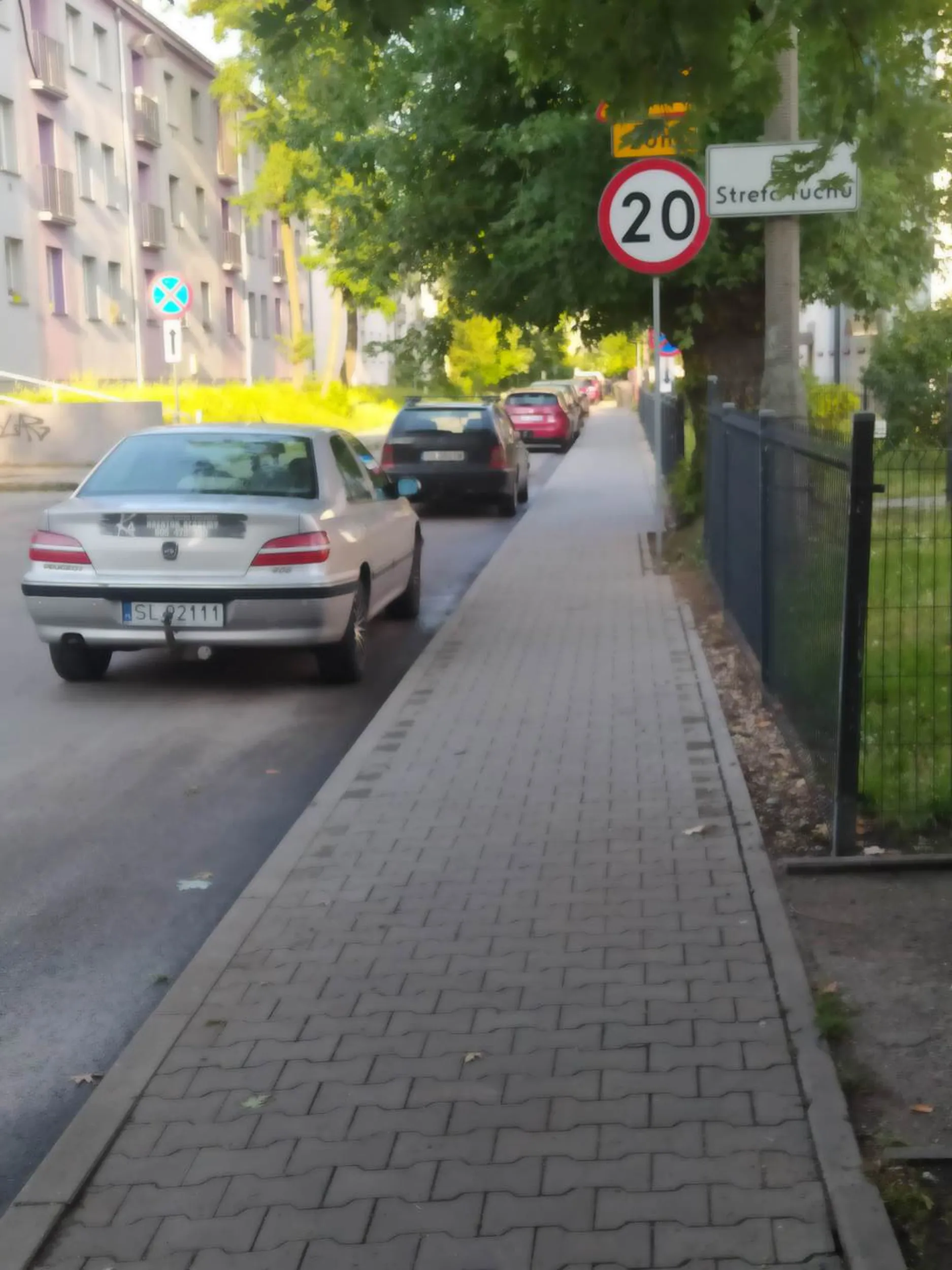 Parkowanie na zakazie zatrzymywania się i postoju. Pani chyba nie zna znaczenia czarnej strzałki pod znakiem