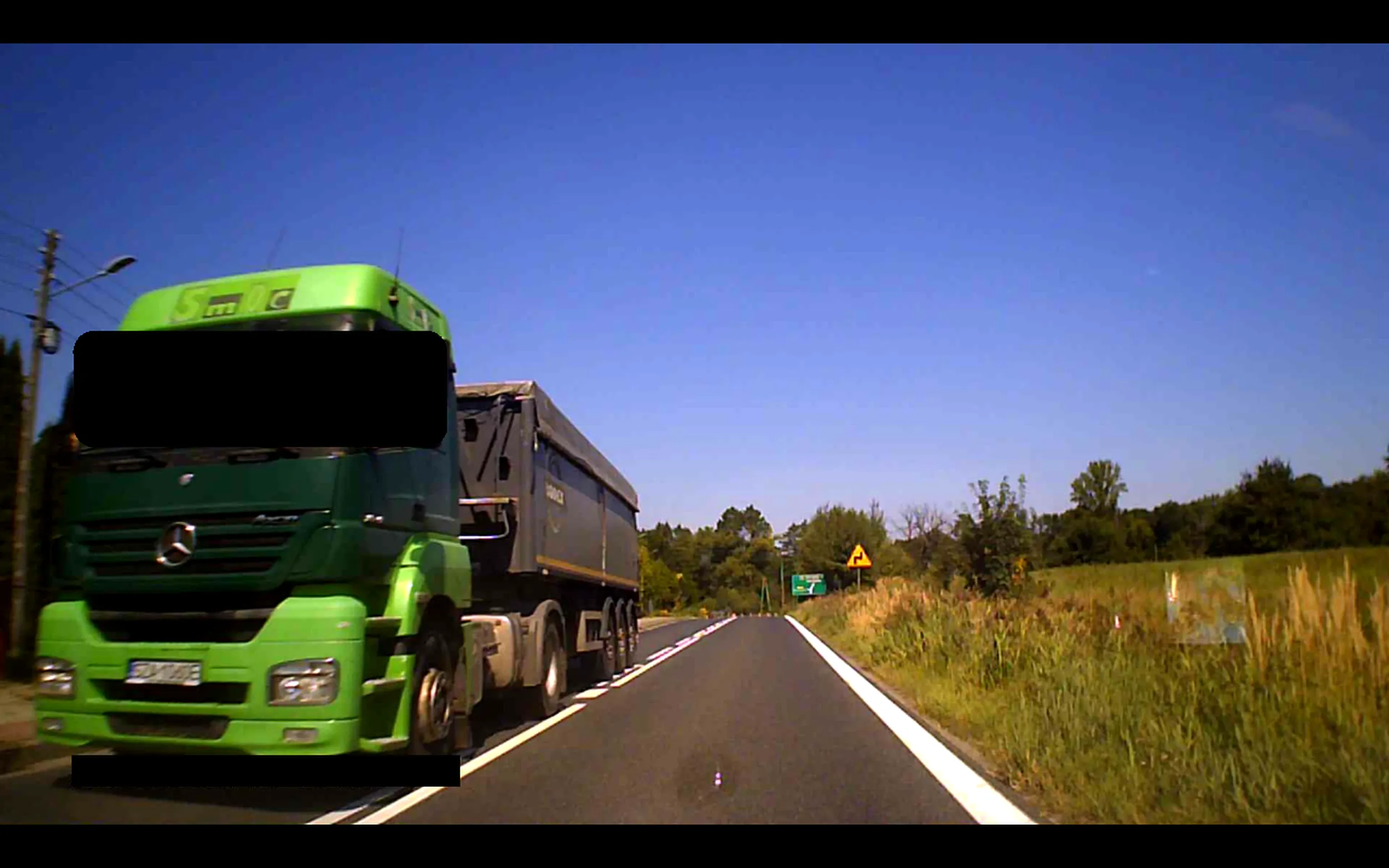 Uwaga na tego ch*ja! Celowo próbuje zajeżdżać na sąsiedni pas! MERCEDES-BENZ 1840 AXOR EURO 3 11967CCM - 401KM 18T 02-04 r.