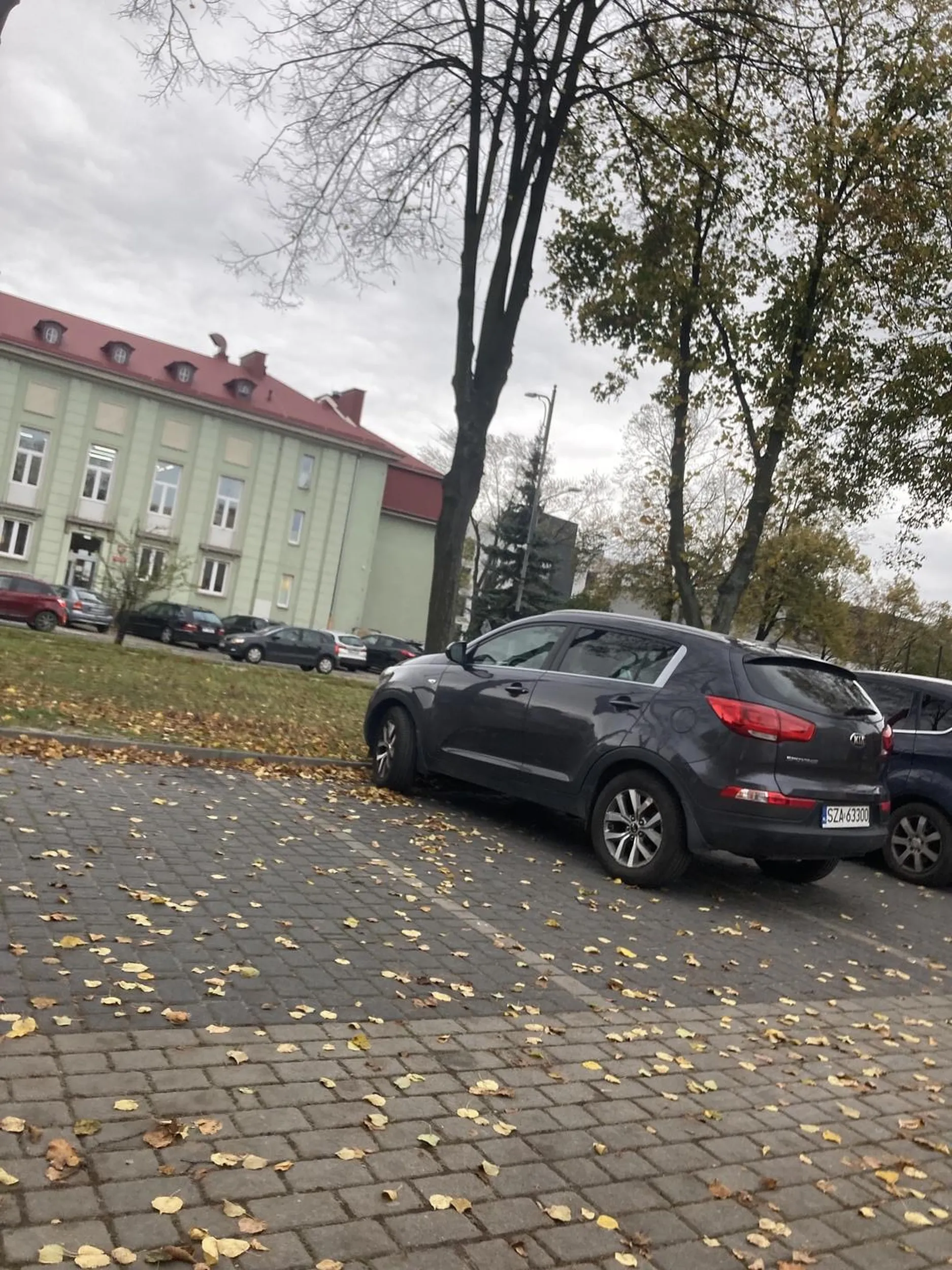 Jak parkujesz babo stoisz na dwóch miejscach przez ciebie musiałem zapierdalac 2 km i spóźniłem się do pracy dziękuję bardzo