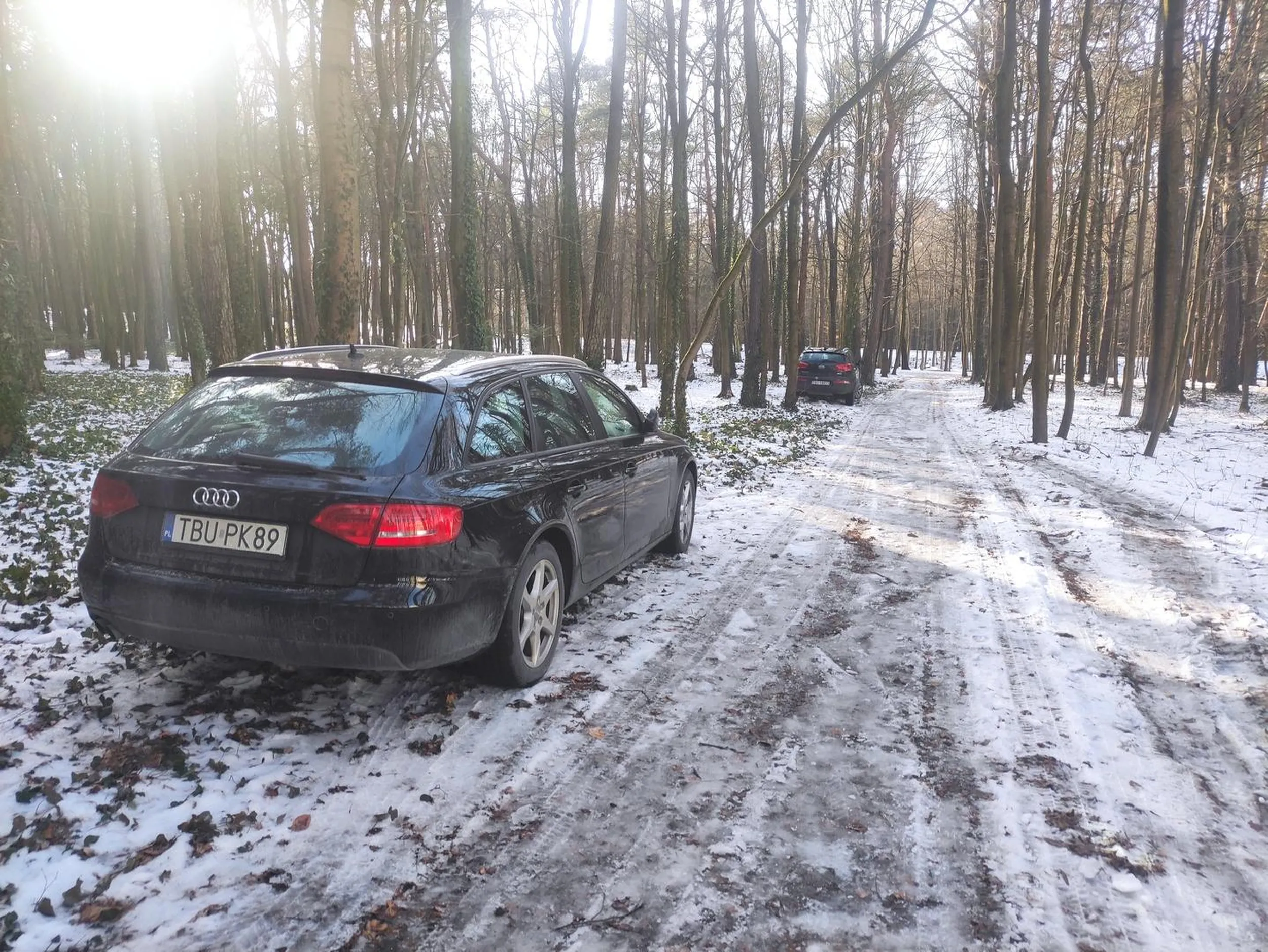 Na najbliższym parkingu nie było miejsca, a mały spacerek z innego najwyraźniej okazał się być ujmą na honorze dla bohatera powyższego zdjęcia, więc postanowił wjechać na leśną alejkę i rozjechać trochę zieleni... Wiocha nie tylko na tablicy, ale przede wszystkim w ciasnej główce.