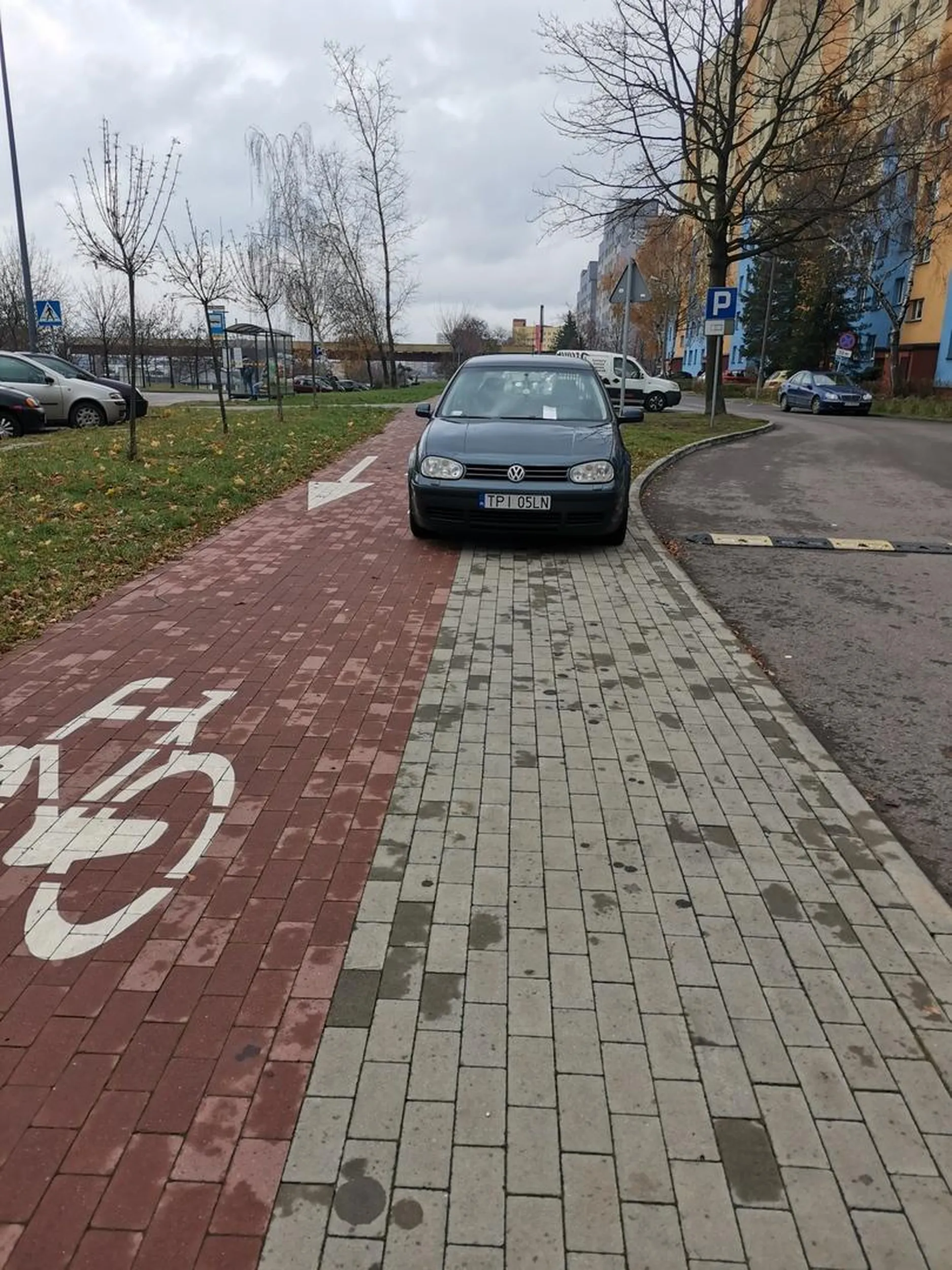 Chodnik cały mój, a i kawałek drogi rowerowej i tak nikt nie jeździ ;)  28.11.2020