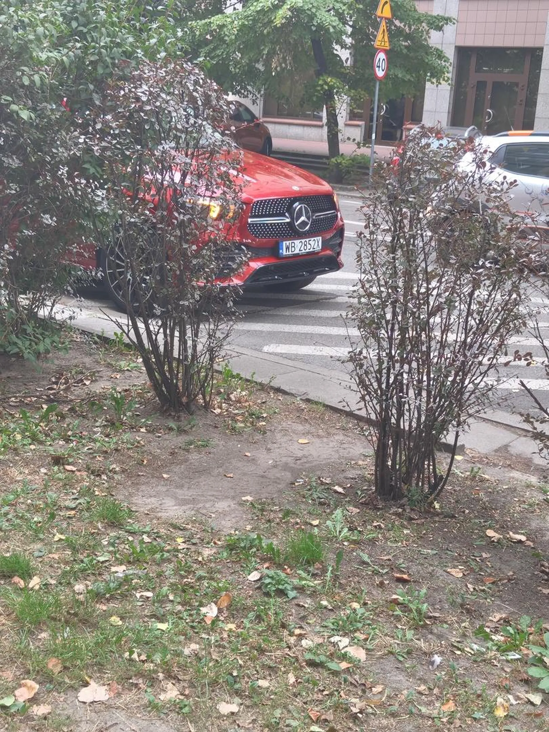 Myśli że jak włączy awaryjne to może stać w niedozwolonym miejscu.