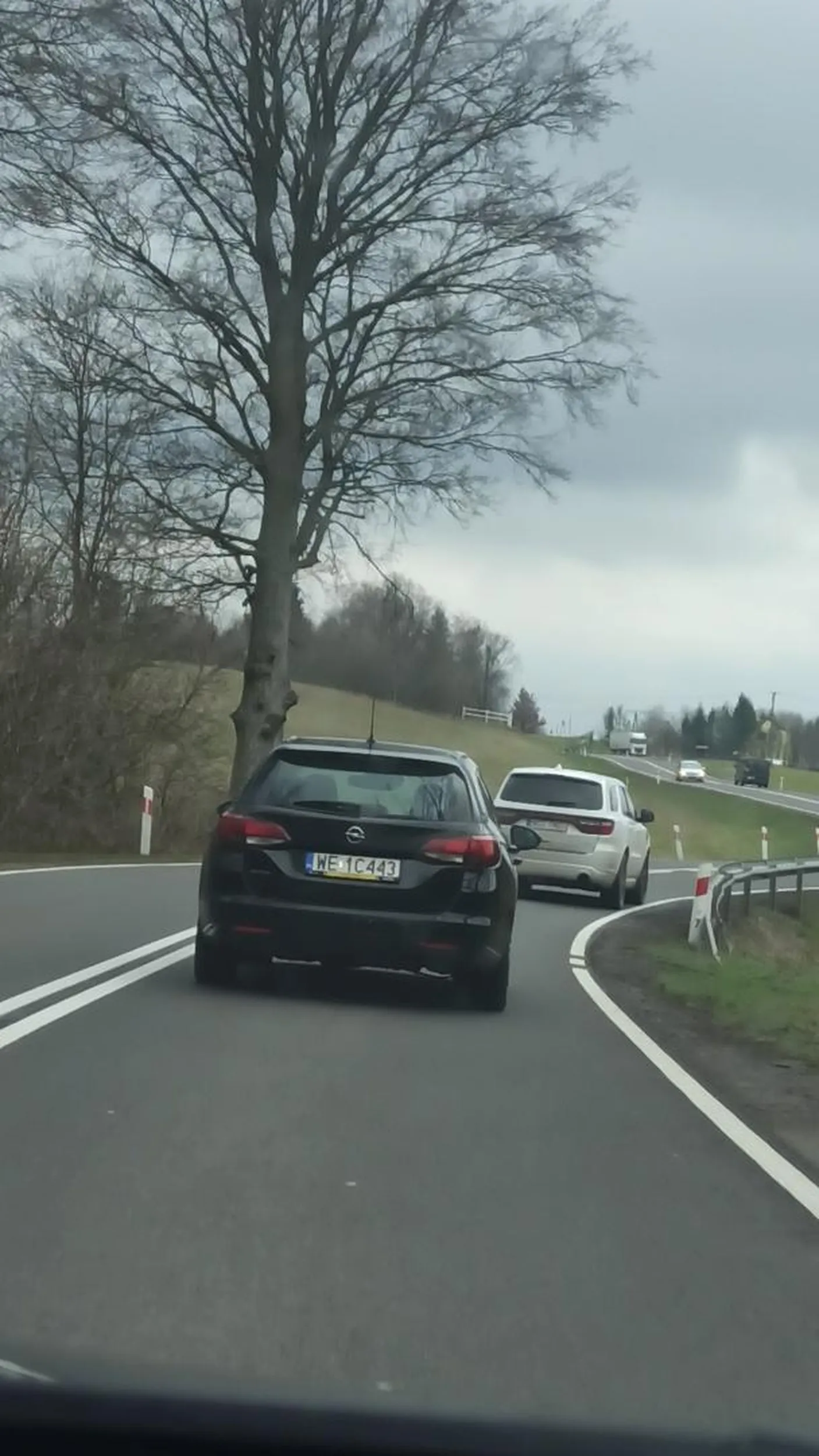 Wpierdala się przed maskę po czym co chwila hamuje król szosy