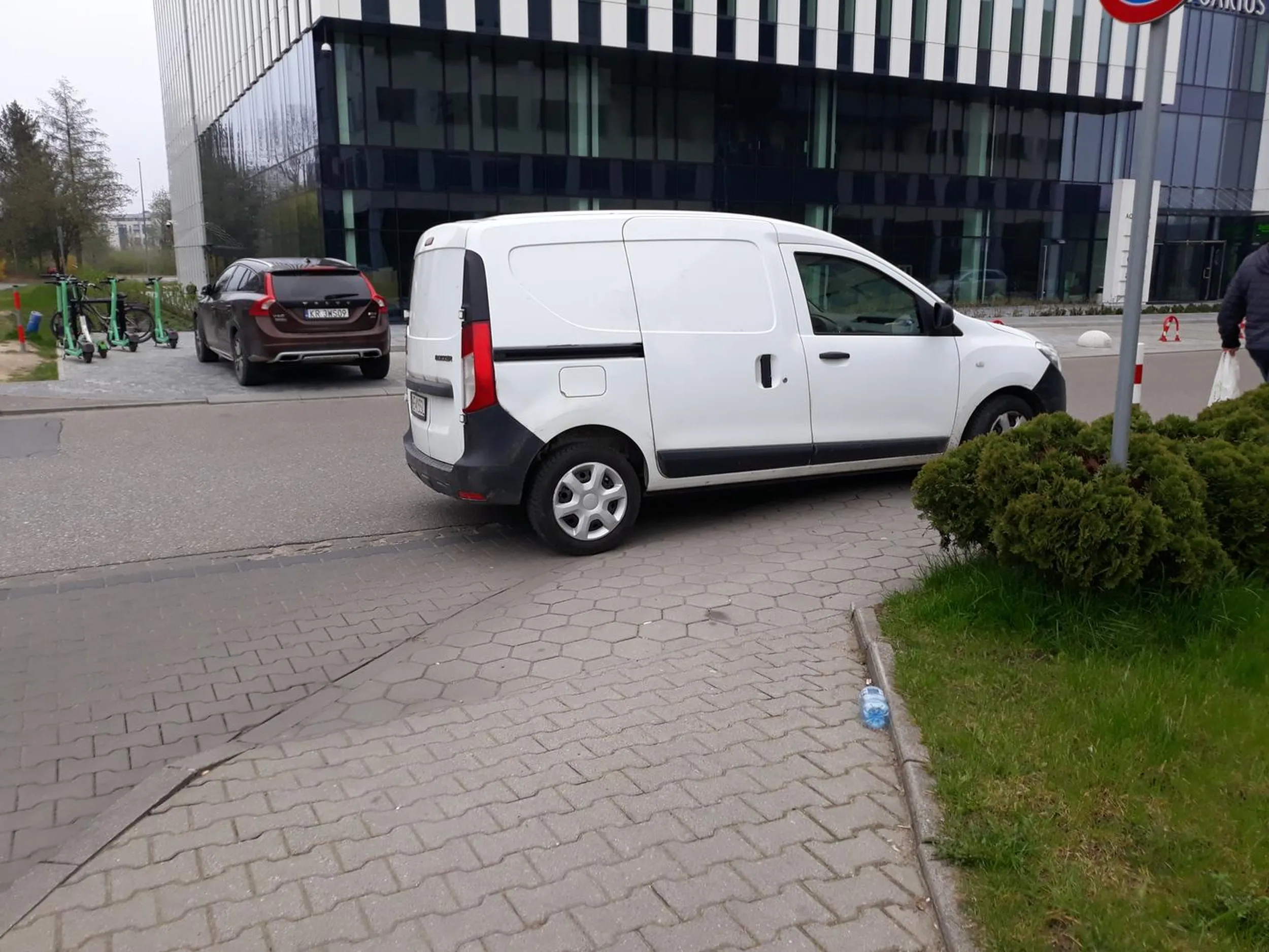 "Geniusz" z PJ z czipsów. Szkoda, że nie na środku drogi...