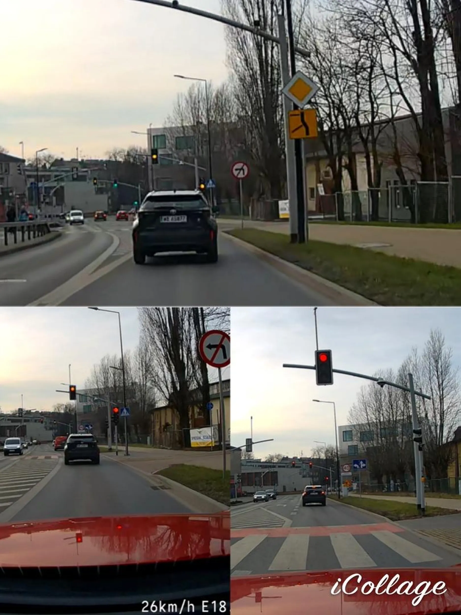 Zamula 20/h na 50tce, po czym jak gdyby nigdy nic przejeżdża dawno po czerwonym z tą samą prędkością, prawdopodobnie siedział na telefonie :)