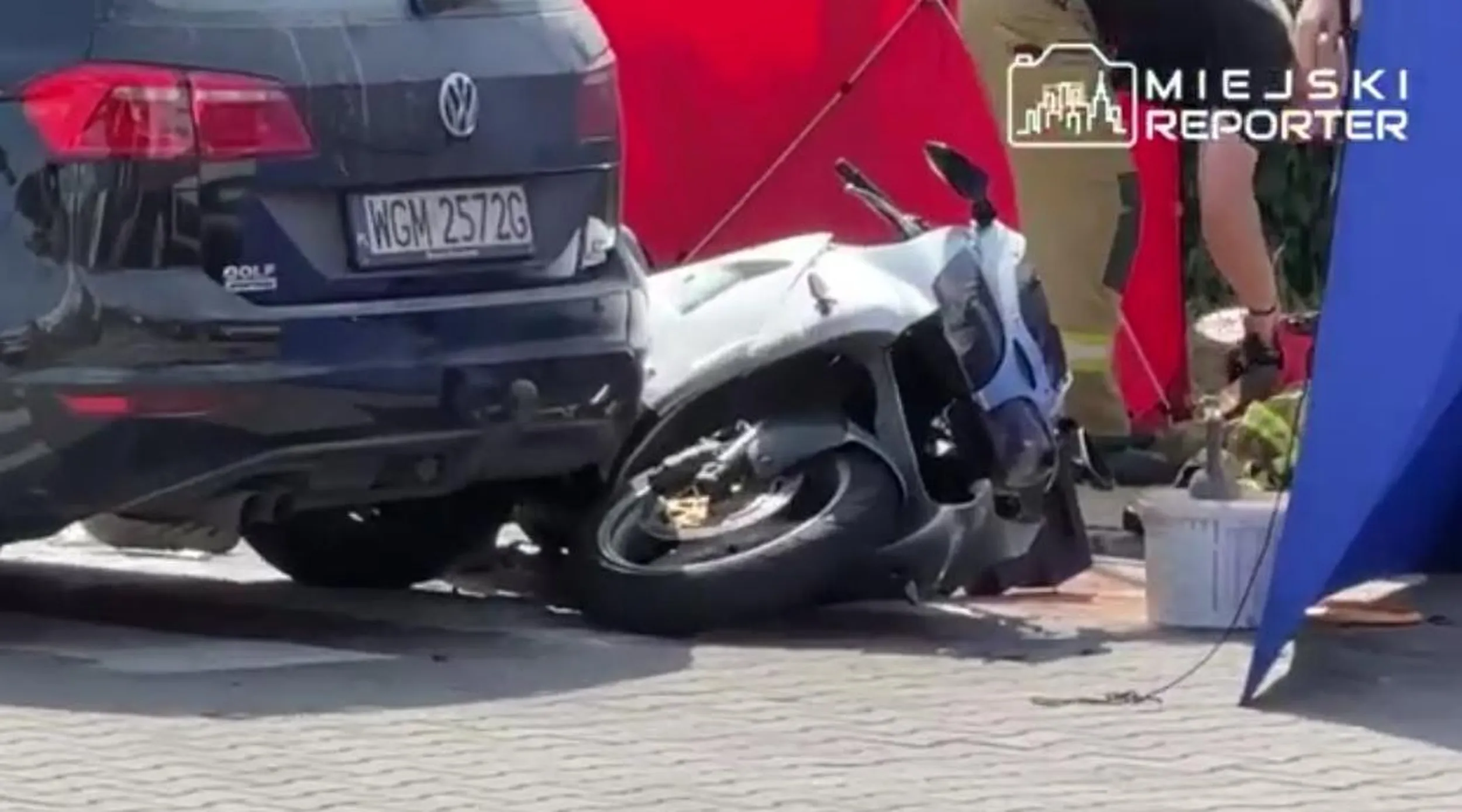 Spieszył się i zamordował człowieka na motocyklu.