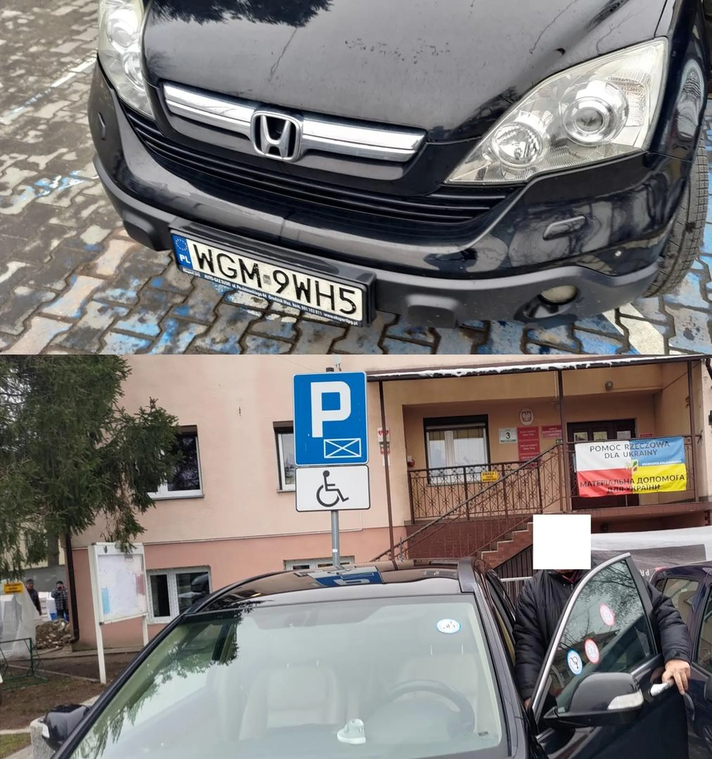 Znów "na chwilkę, na 5 minutek" na kopercie pod urzędem gminy nie mając uprawnień.