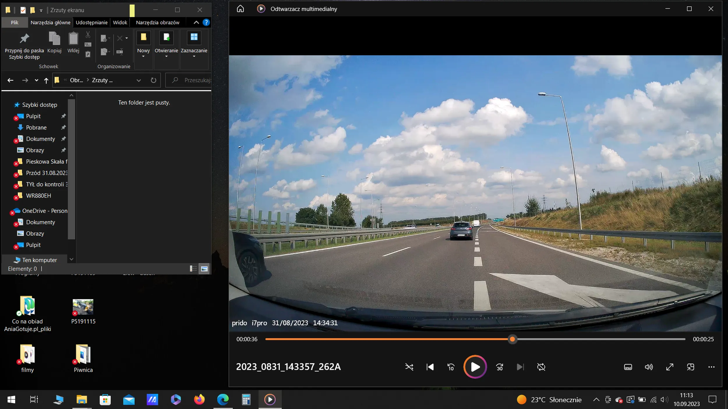 31.08.2023, trasa S7, kierunek Warszawa, godz. ok. 14:30. KierOWCA clio wyjechał mi przed maskę z pasa rozbiegowego na węźle Jędrzejów Południe. Musiałem go wyprzedzić z prawej strony, bo lewy pas był zajęty. Czy ty myślisz, że włączenie kierunkowskazu nadaje ci pierwszeństwo??? Za zmianę zajmowanego pasa ruchu połączoną z zajechaniem drogi innemu pojazdowi zdobyłeś wirtualnie 250 zł i 5 punktów karnych. Gratuluję.