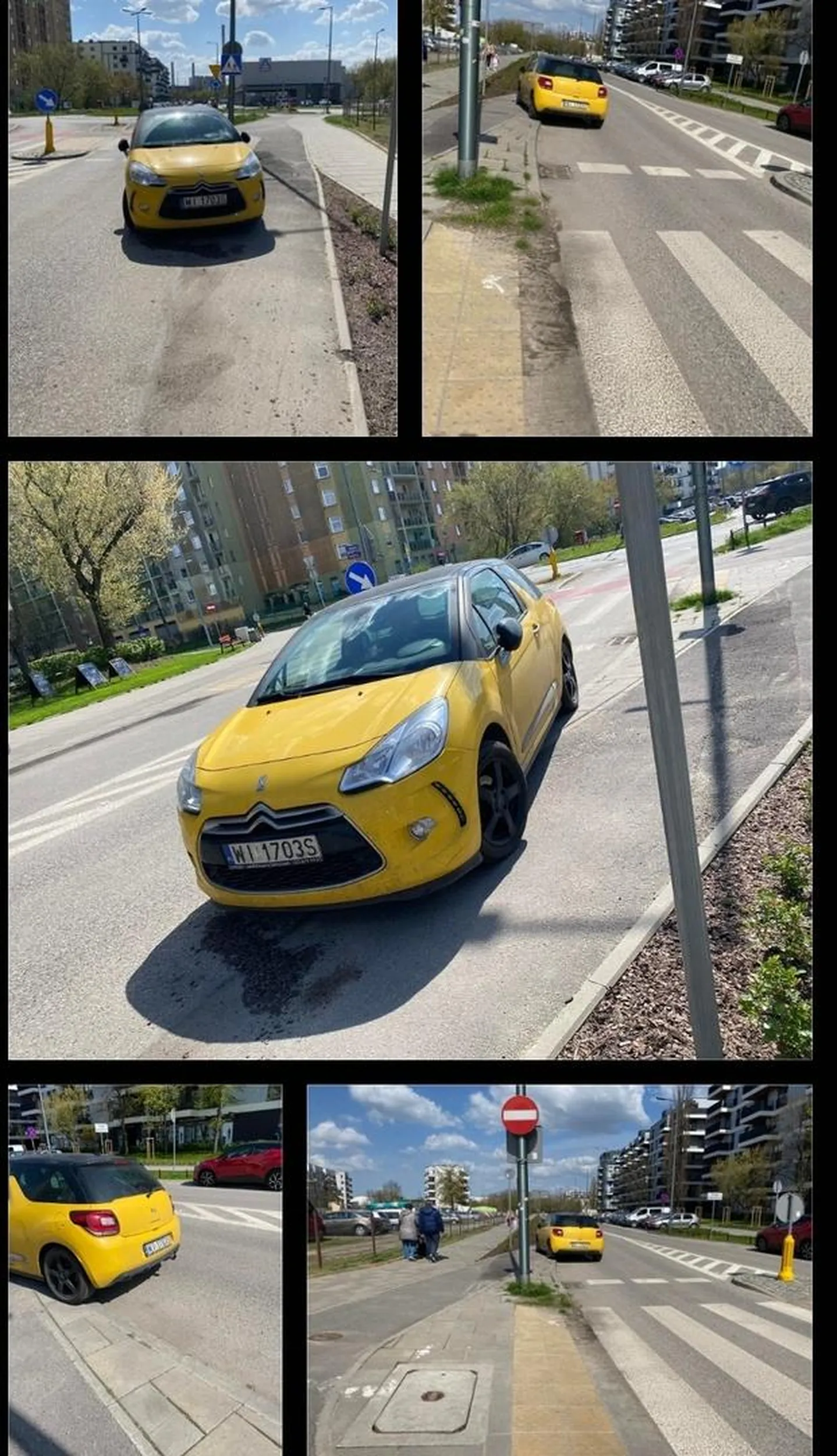 Parkowanie adekwatne do marki samochodu. Przez francuskiego kurczaka wjazd większym autem (ciężarówką) na rondo niemożliwy