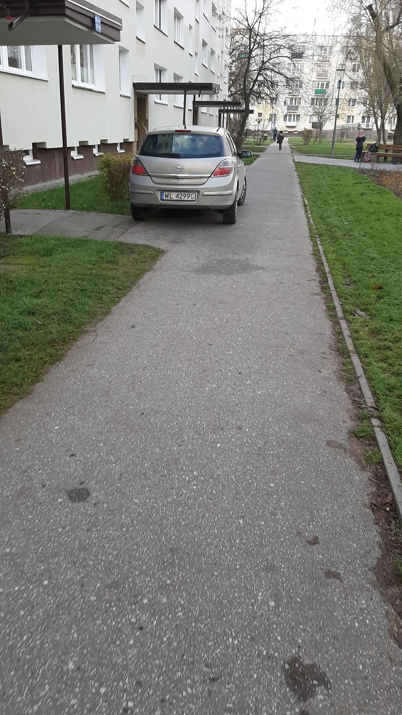 Jazda po chodnikach, niszczenievtrawników dla tego cwaniaka to norma. Musi wnieść zakupy do domu i musi podlechać pod samą klatkę.