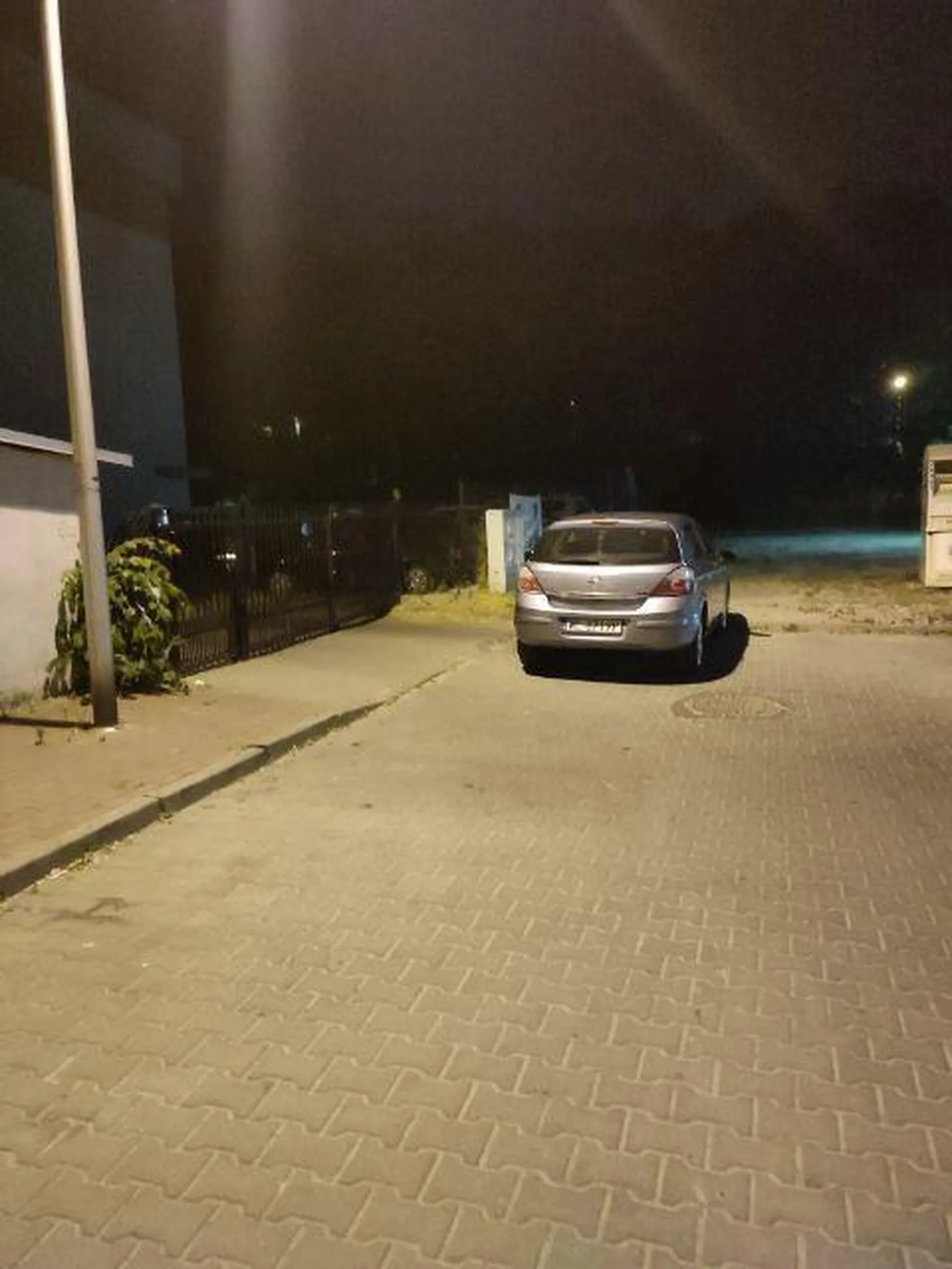 Takie tam sprzed bramy wjazdowej na parking osiedlowy.