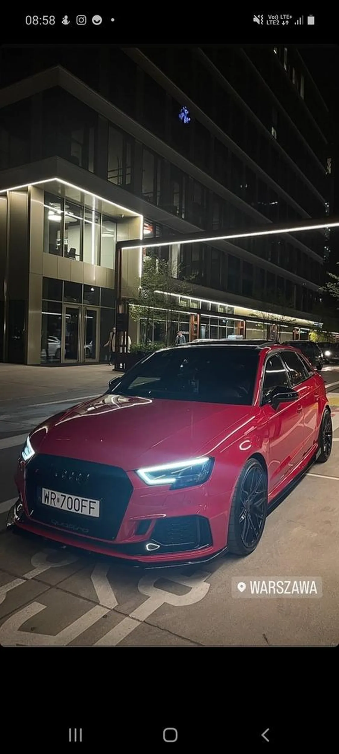Dowalony kierowca i Audi??