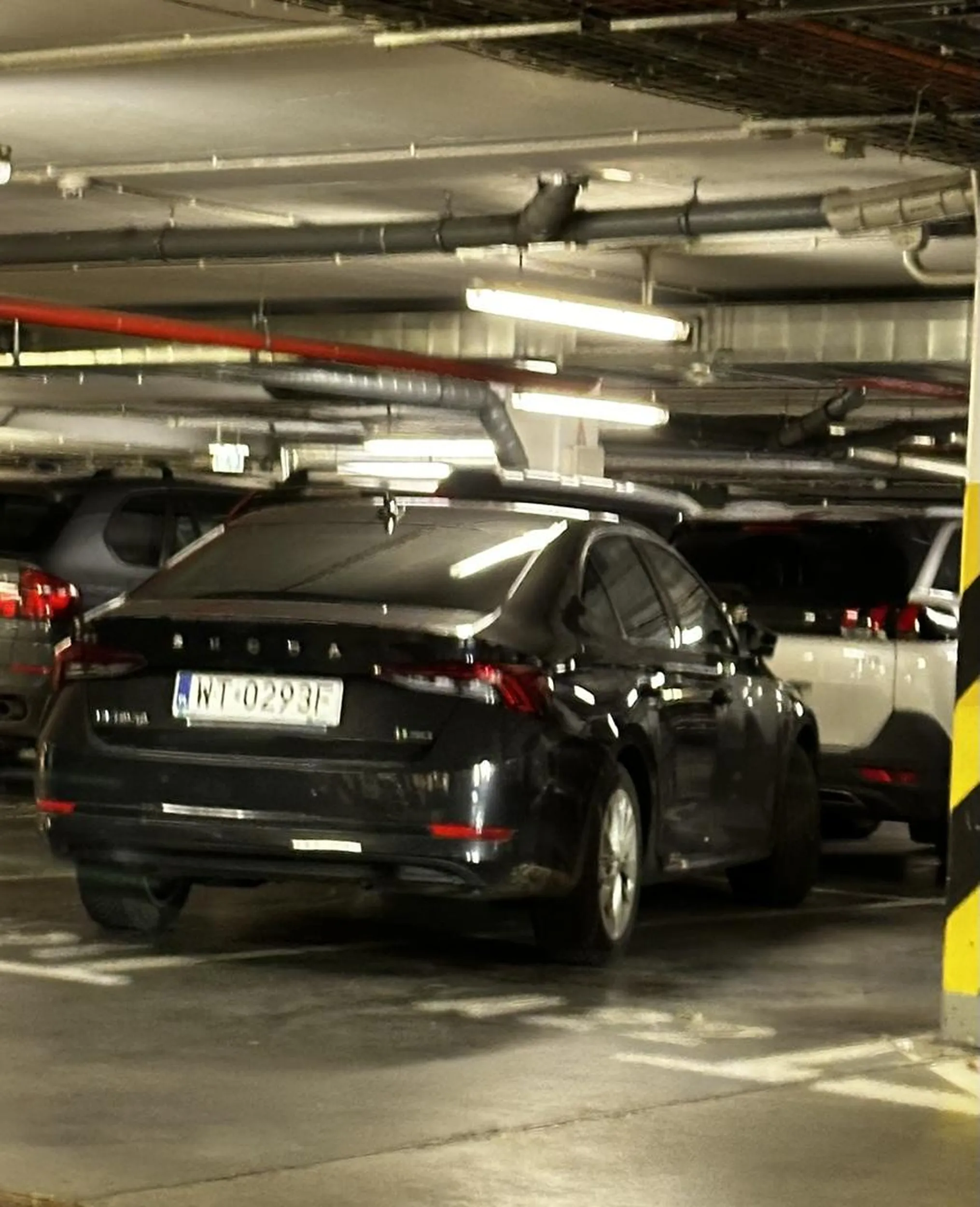 Wielmożna Pani nie potrafi parkować na jednym miejscu. Po otrzymaniu od obsługi parkingu kartek z informacją, że musi zapłacić podwójnie jak gdyby nigdy nic próbowała wyjechać płacąc za jedno miejsce. Ostatecznie obsługa policzyła ją podwójnie a ta wyjeżdżając zostawiła niespodziankę na wyjeździe.