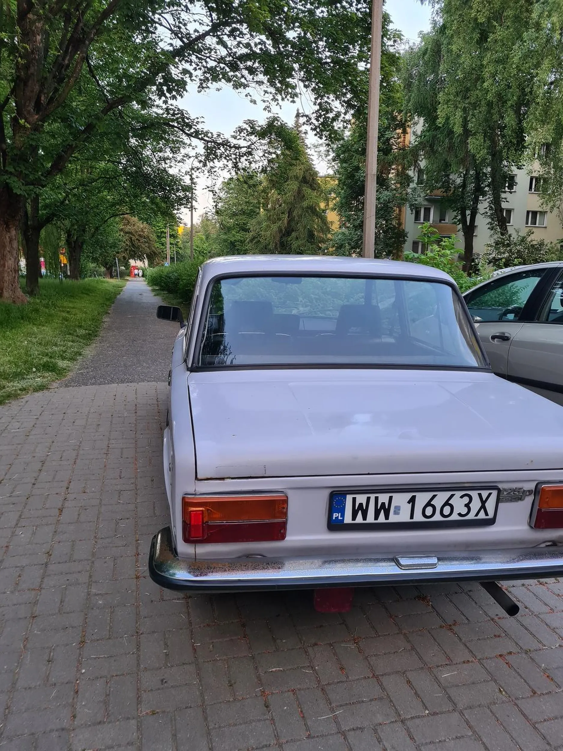 Zastawił chodnik tym złomkiem