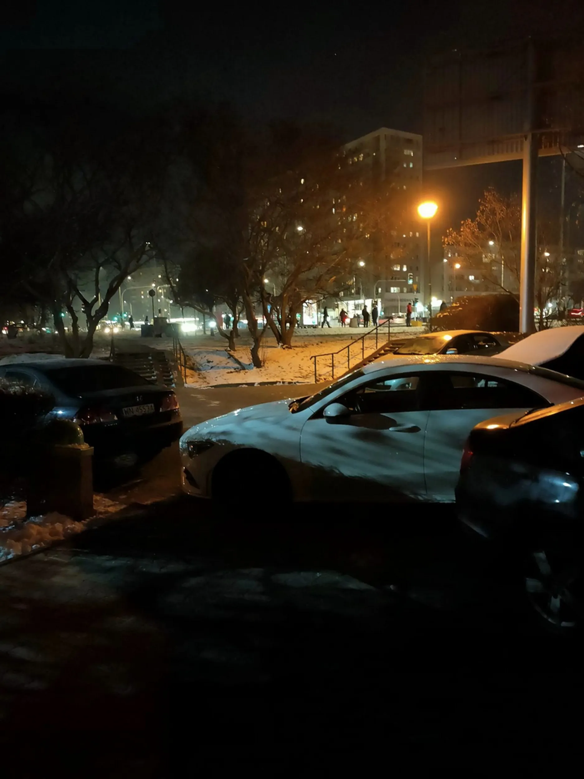 Książe przyjechał w odwiedziny, zastawił chodnik i większość wyjazdu. No ale widać Mercedesem ma się więcej praw.