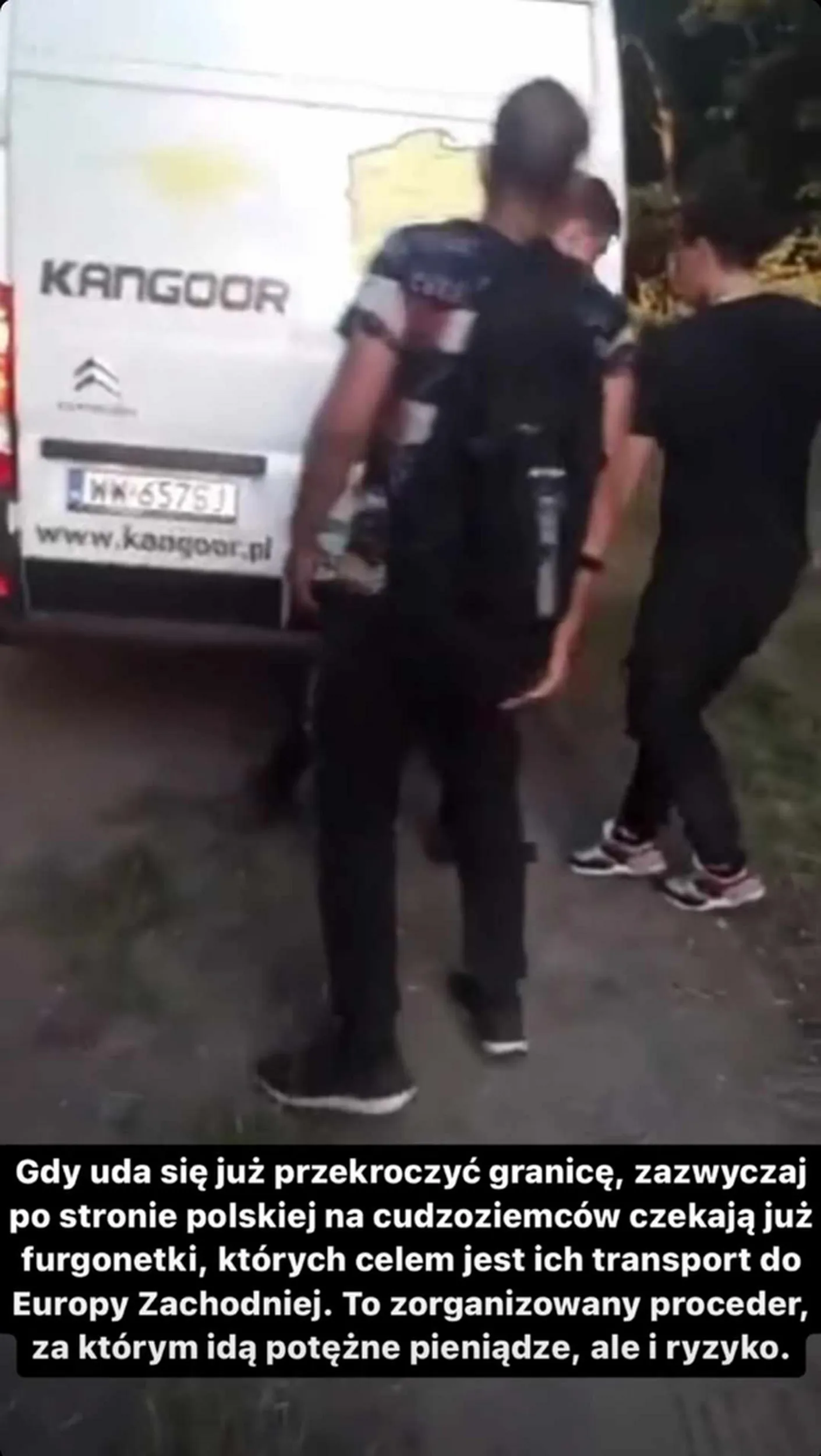 Transport nielegalnych migrantów na granicy z Białorusią