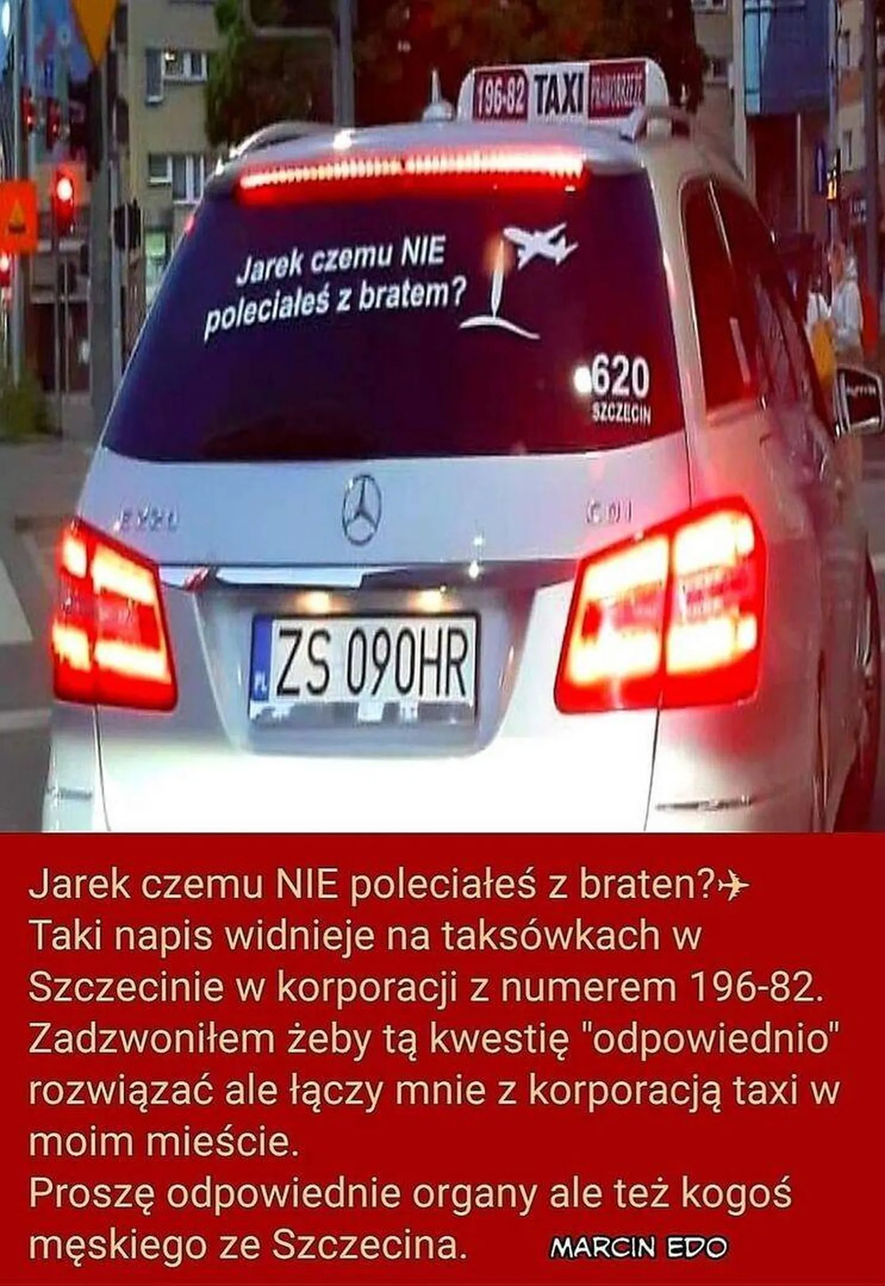 napisy u tego kierowcy powodują nienawiść, i podrzegają  do śmierci, to psychicznie chory człowiek, czy on zdaje testy na kierowcę??