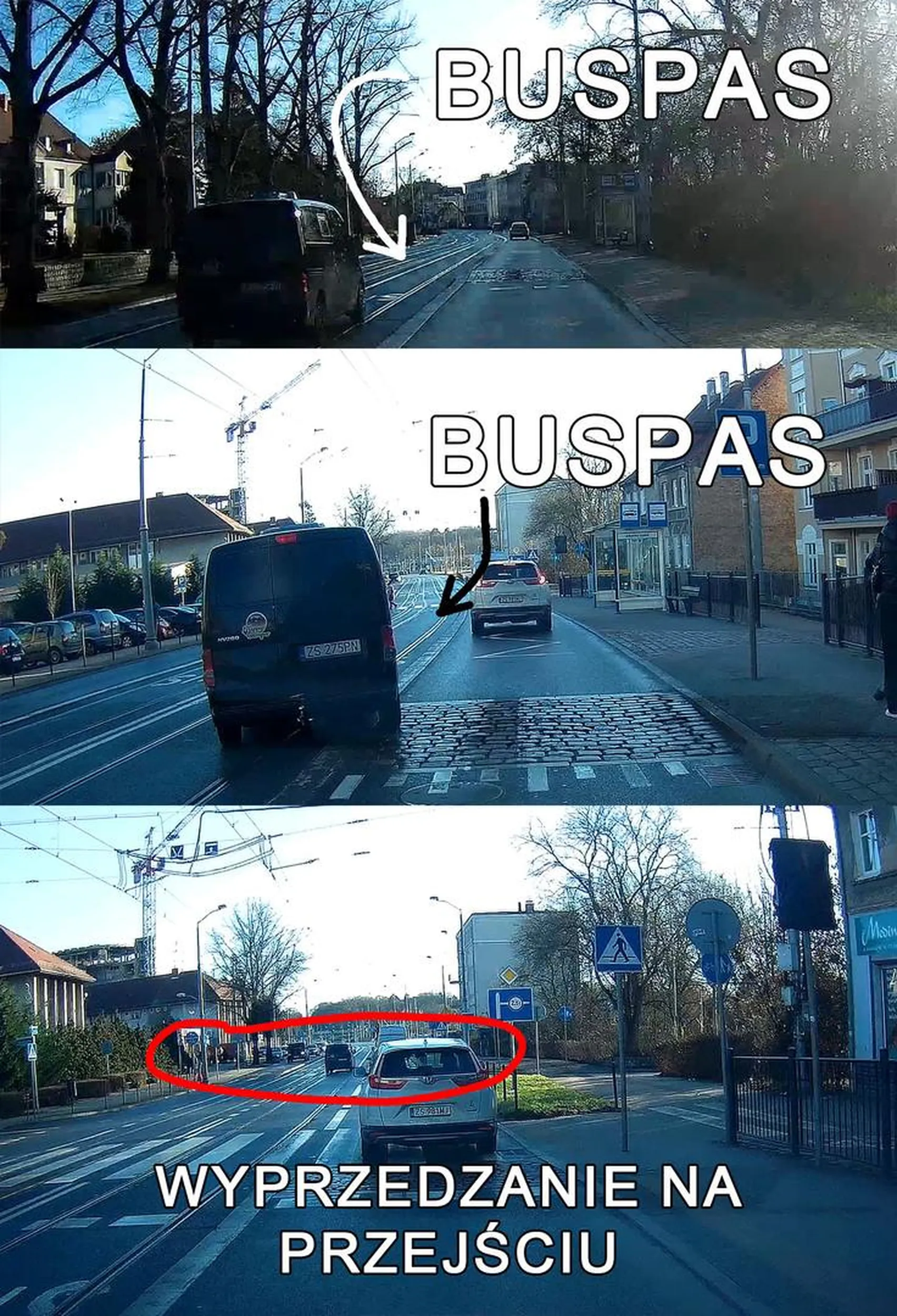 Kochany starszy człowieczku. Wyjeżdżasz zza pętli 3 z prędkością 80 na godzinę. Dziwisz się, że musisz za kimś zwolnić kto wjechał na skrzyżowanie. Wyprzedasz buspasem 70 na godzinę, gapiąc się bokiem kto to ci "wymusił". Potem zwalasz się z wyniesionego przystanku na buspas, a potem wyprzedzasz na przejściu dla pieszych. Prawko dostałeś w chipsach zamiast emerytury?
