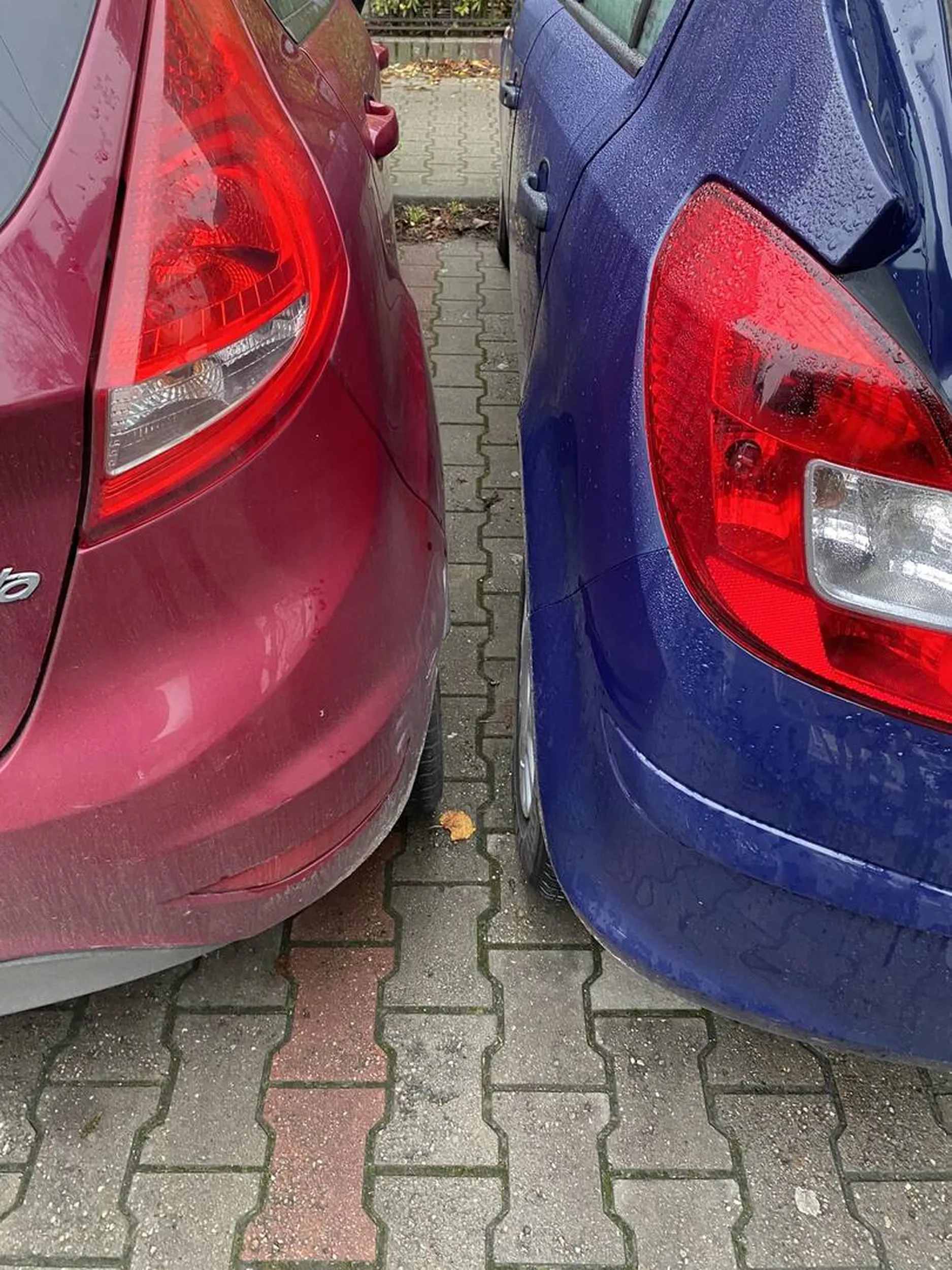 Komuś przydałby by się dodatkowe lekcje parkowania. Nie mogę wejść do auta