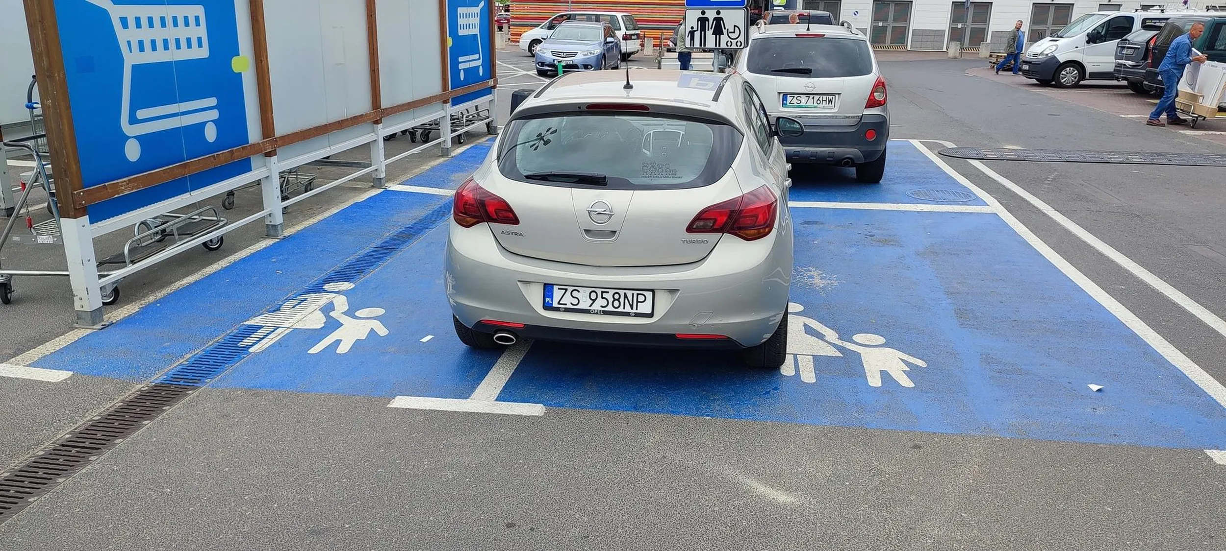 Cały parking pełen a tu proszę jaki baran